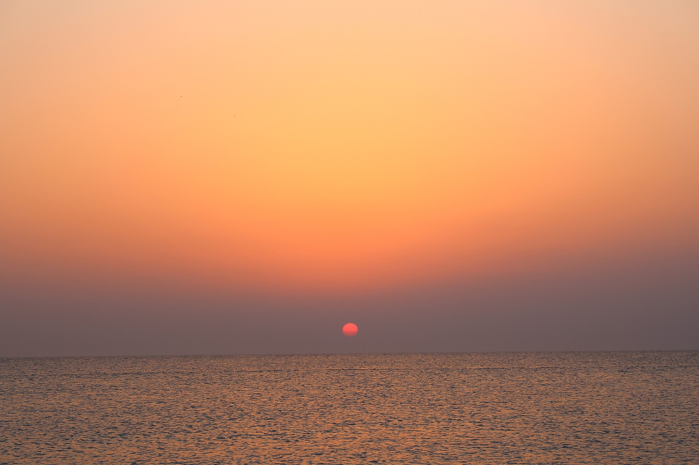 Sunrise on the beach of Marotta