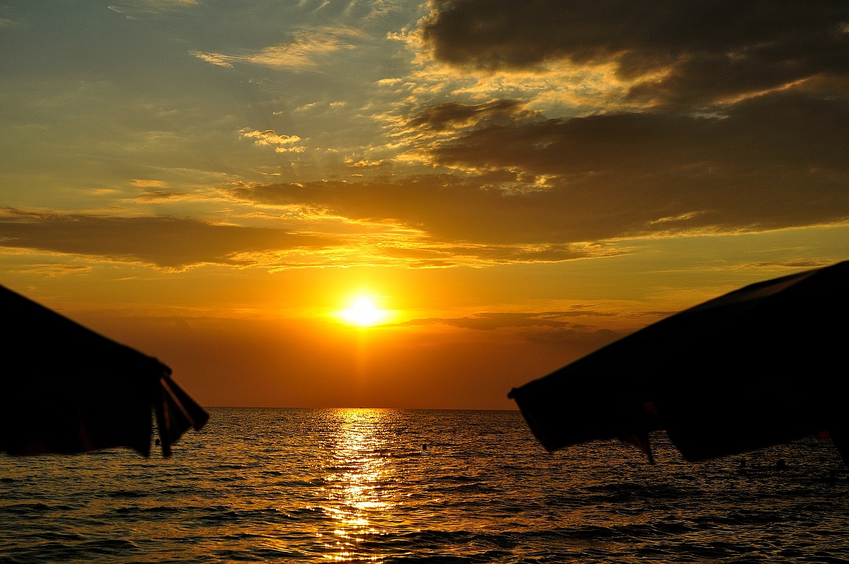 Sunset on the beach of Gallipoli - Lecce