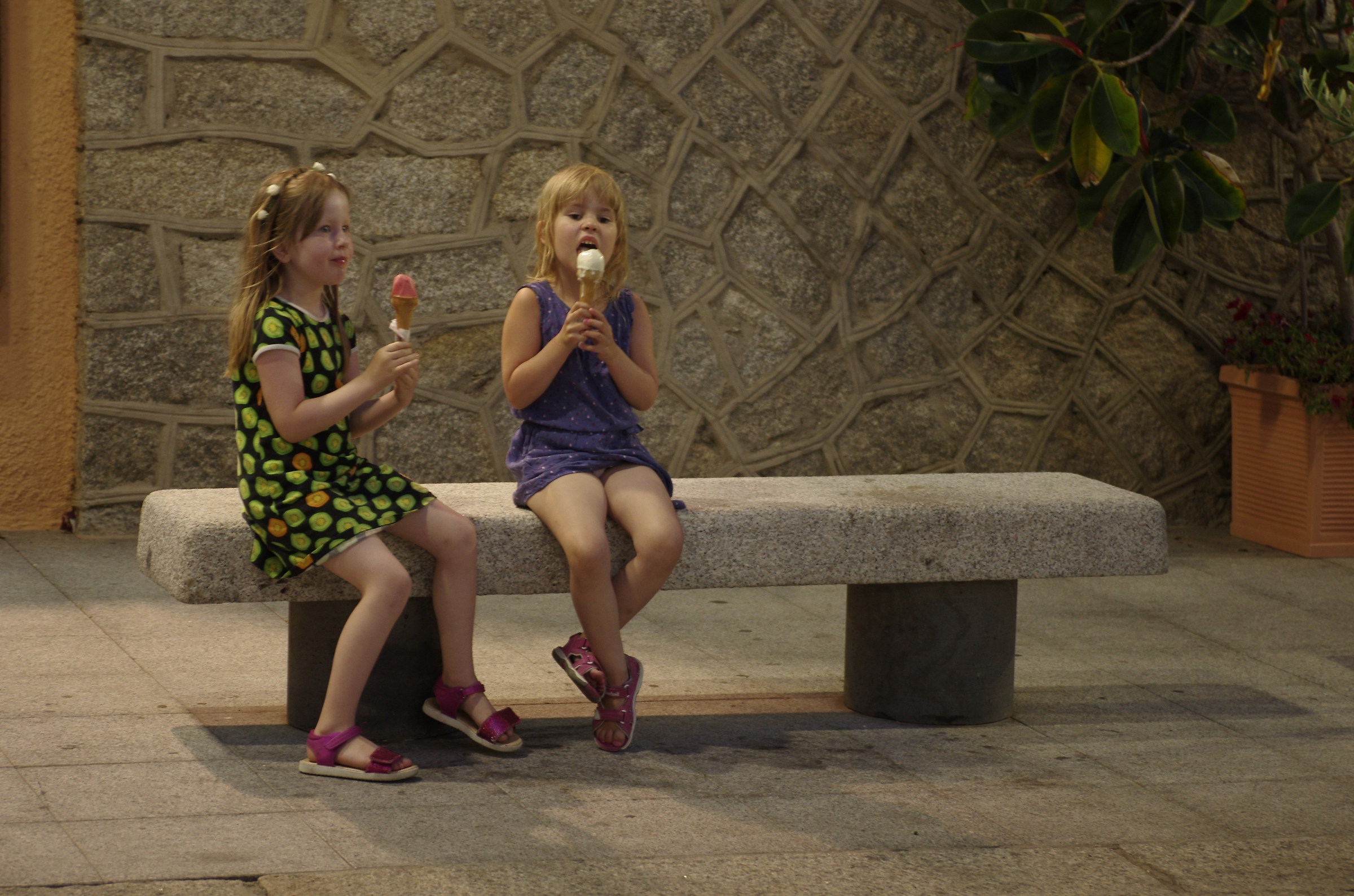 the ice creams are good