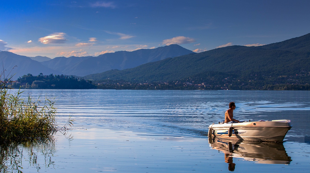 Aspettando il tramonto sul Lago di Varese