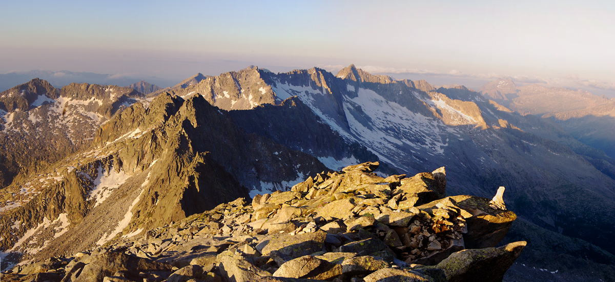 Vista dal bivacco Segalla gruppo Adamello