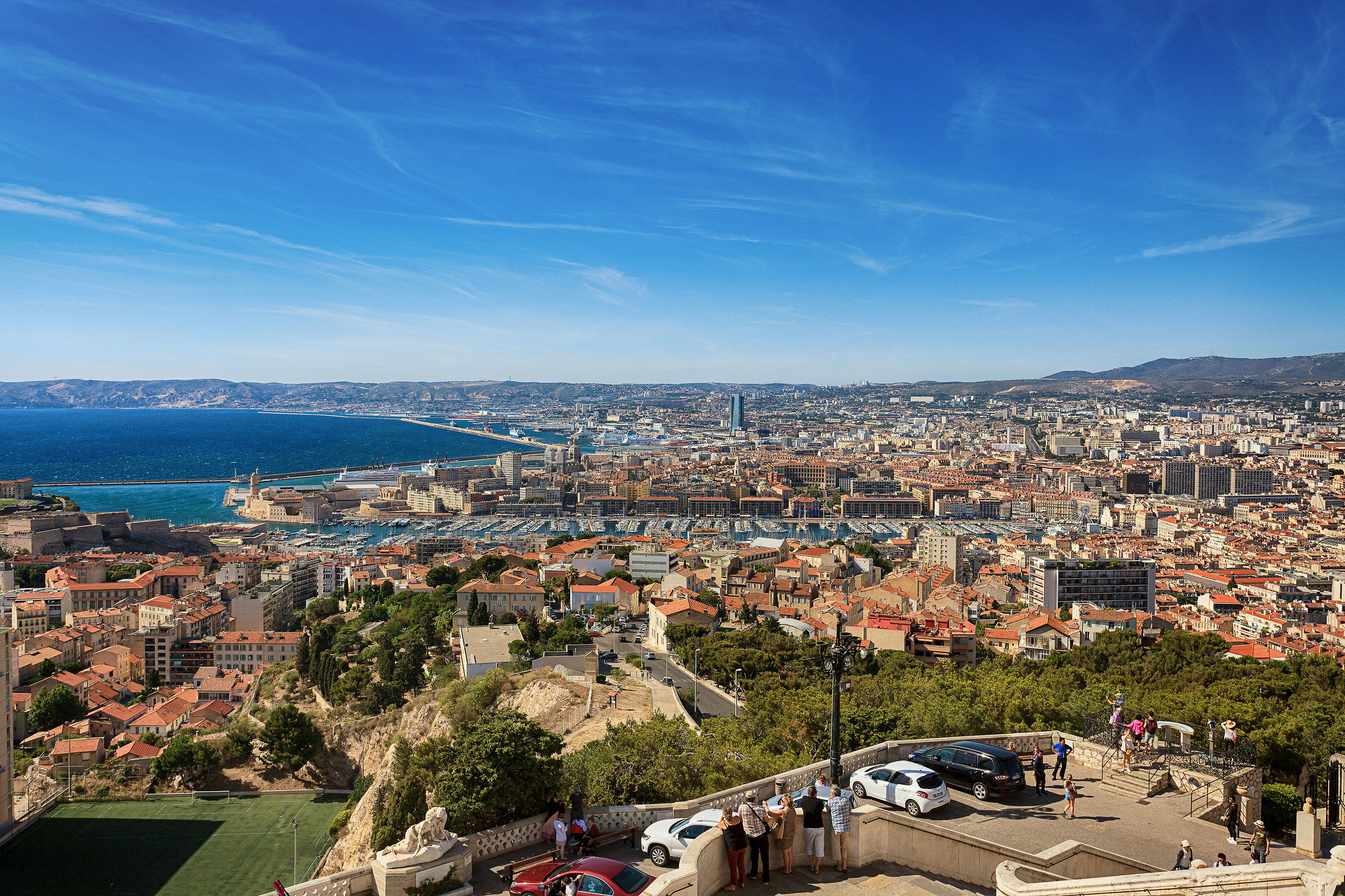Marseille view from the Notre-Dame-de-la-Garde