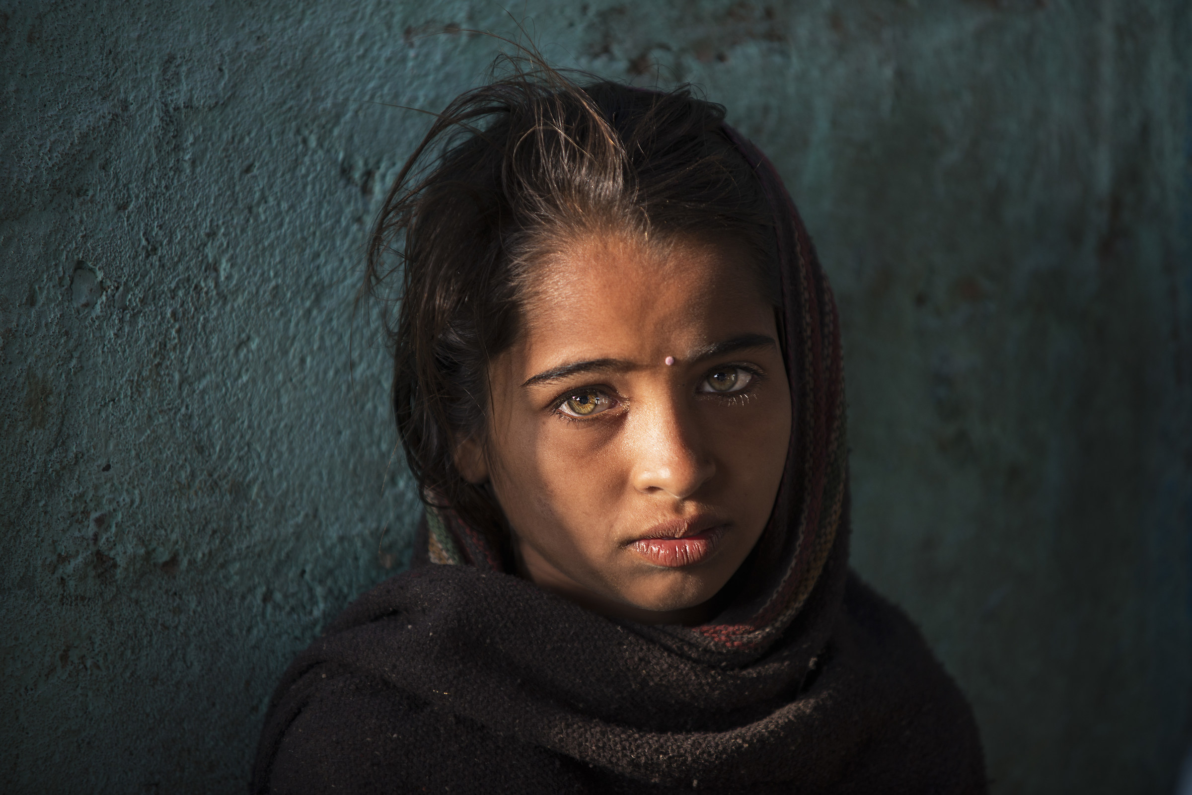 India, Gujarat,  La bimba Harijan