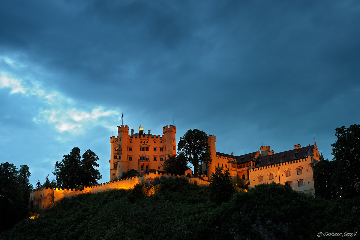 Castello di Hoenschwangau, ora blu