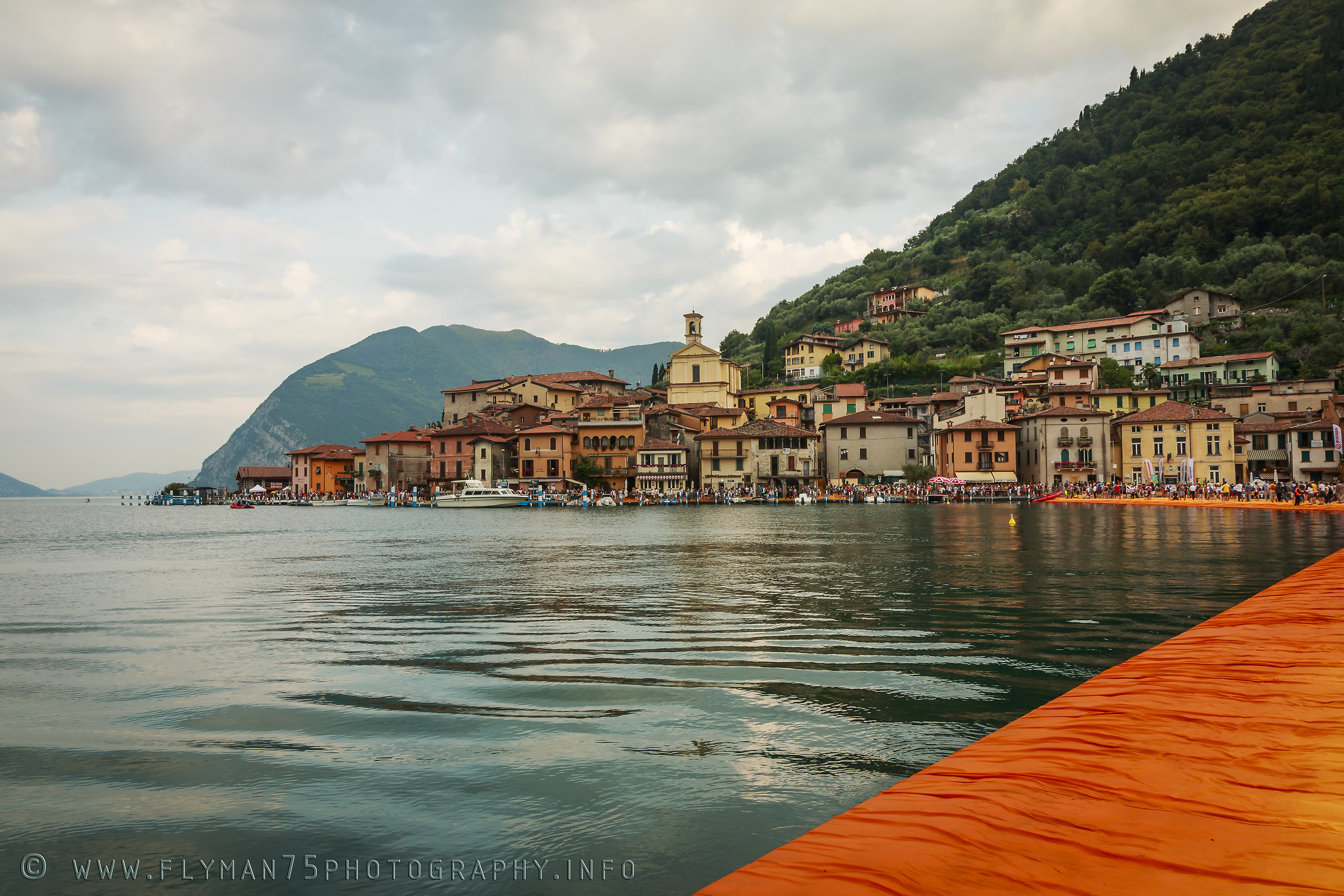 The Floating Piers - Christ: walkway on Lake Iseo
