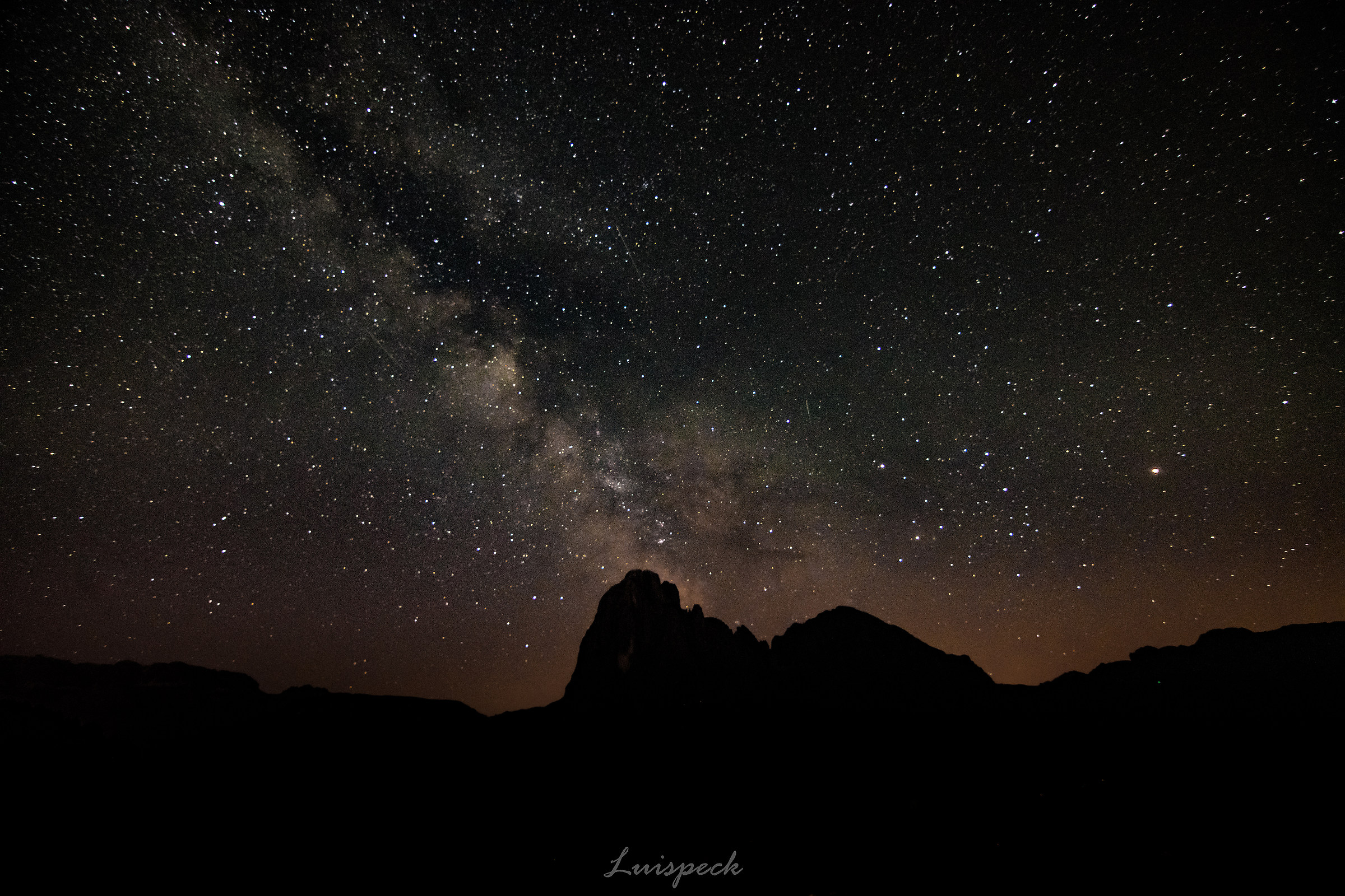 Milky Way with the Langkofel