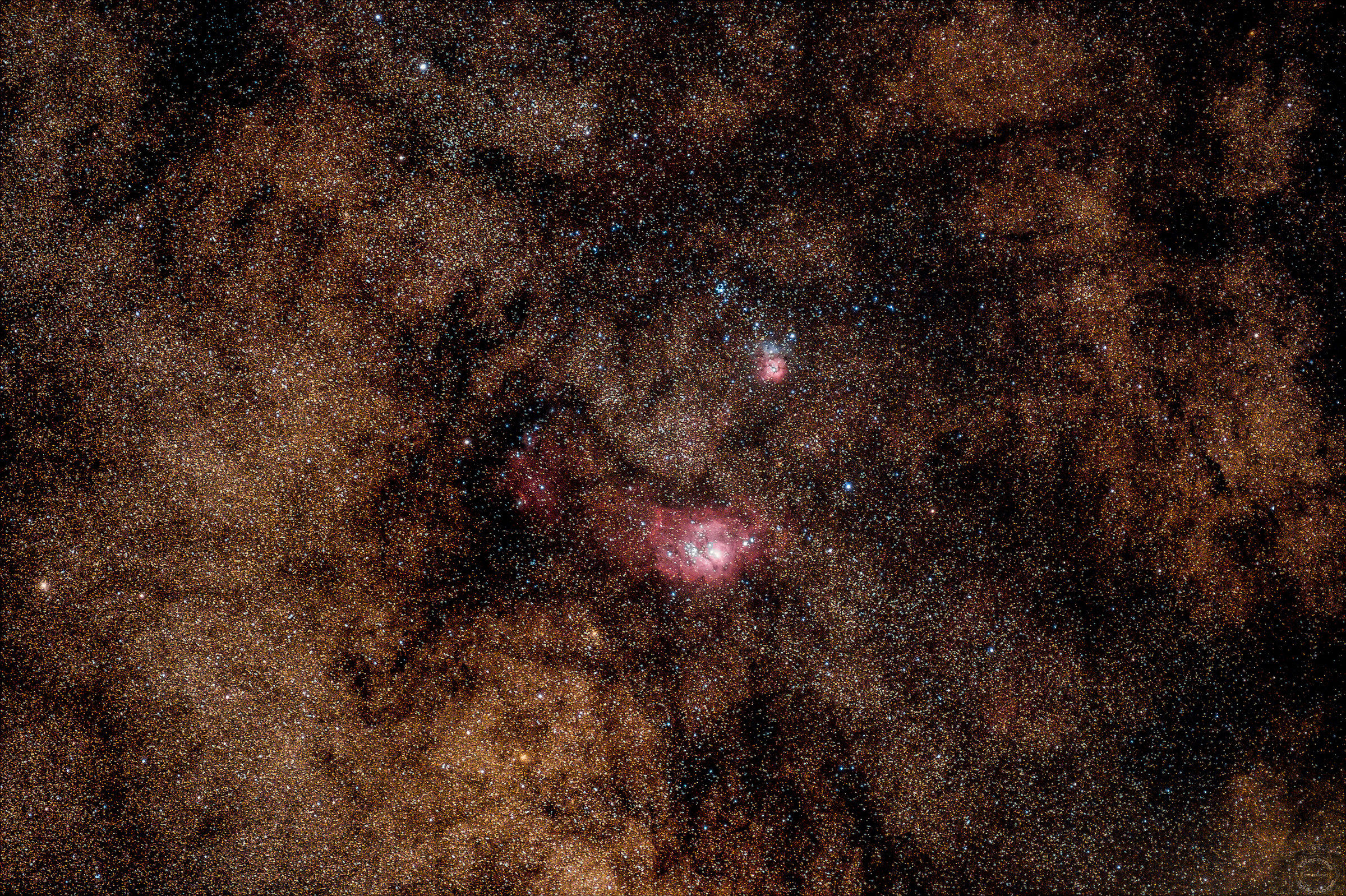 Lagoon Nebula and Trifid