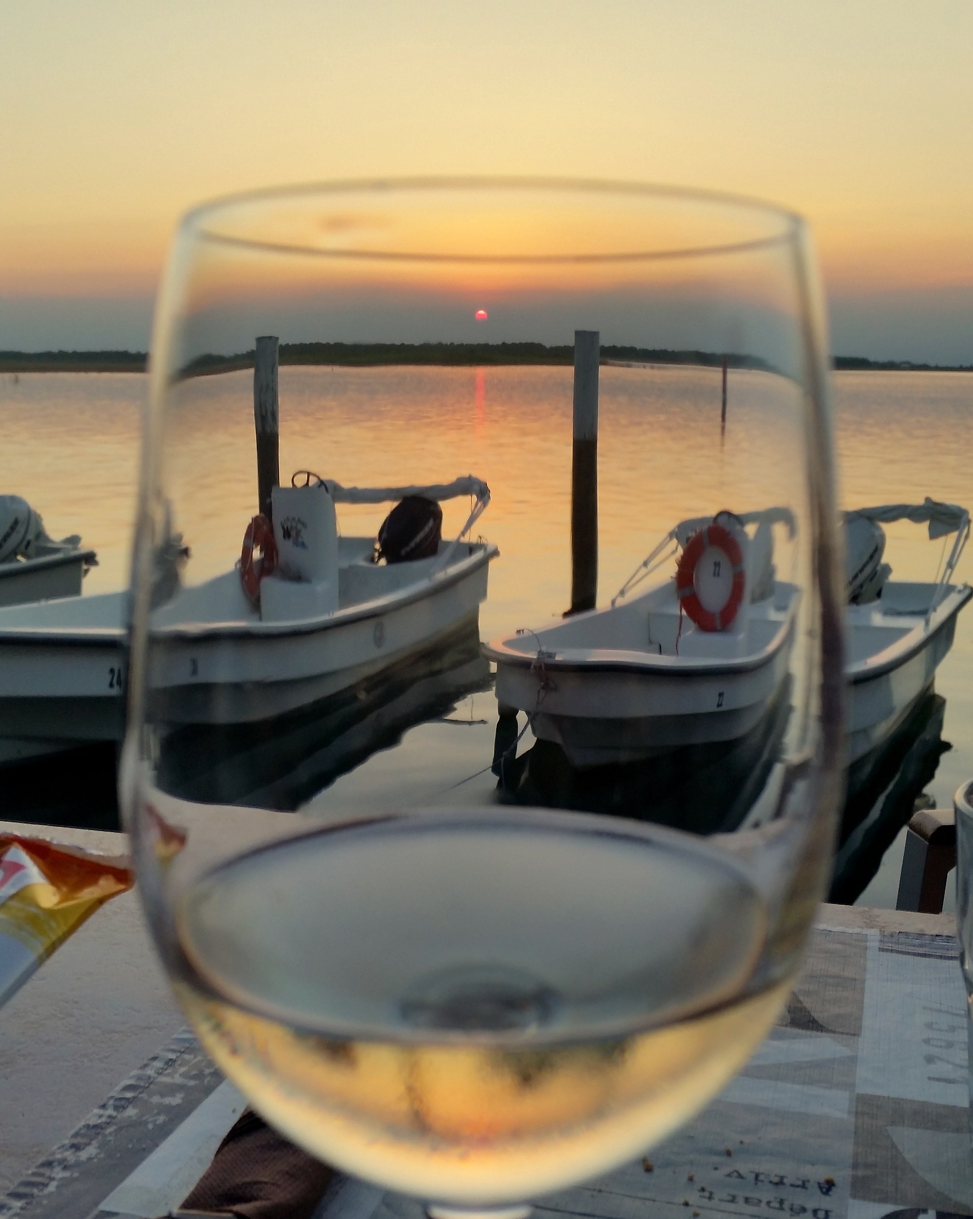 Il tramonto nel bicchoere