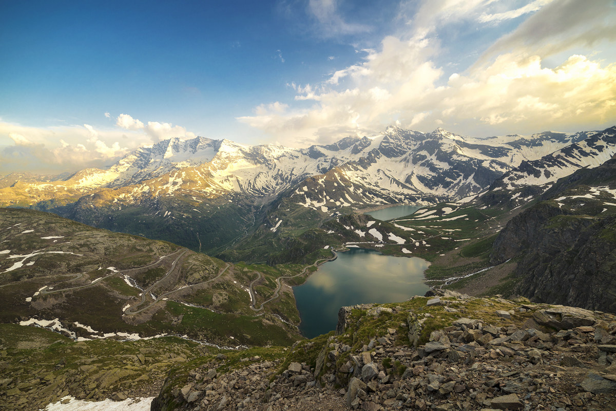 Scendendo dal Nivolet, in un tiepido tramonto estivo