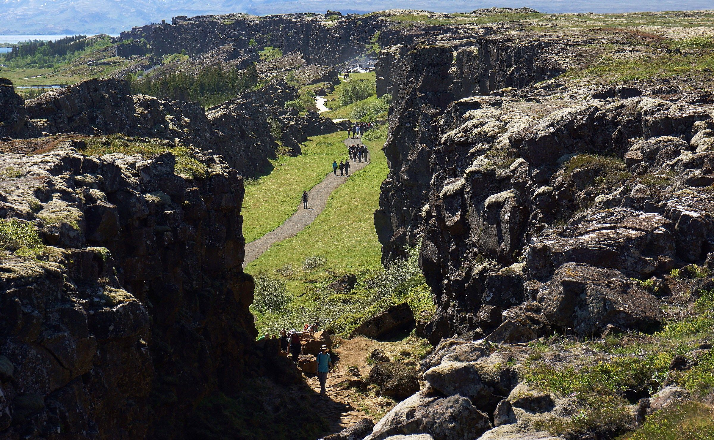 Inside the fault line.