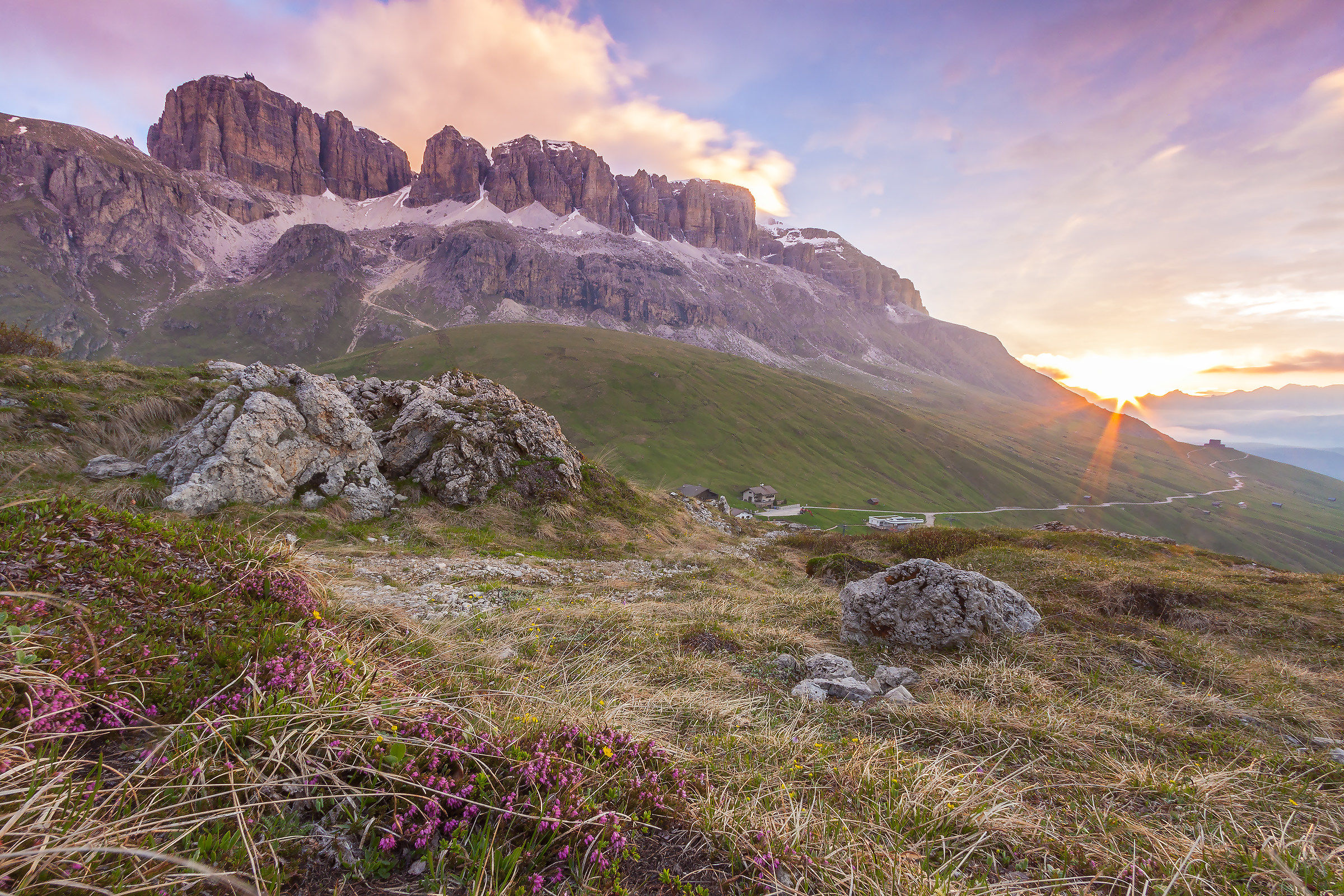 Sunrise at Pordoipass