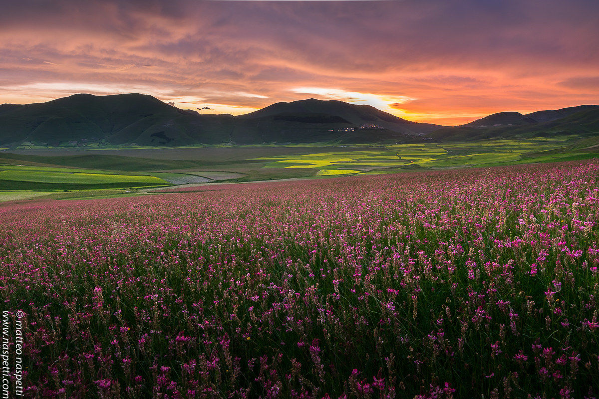 Tramonto a Castelluccio di Norcia