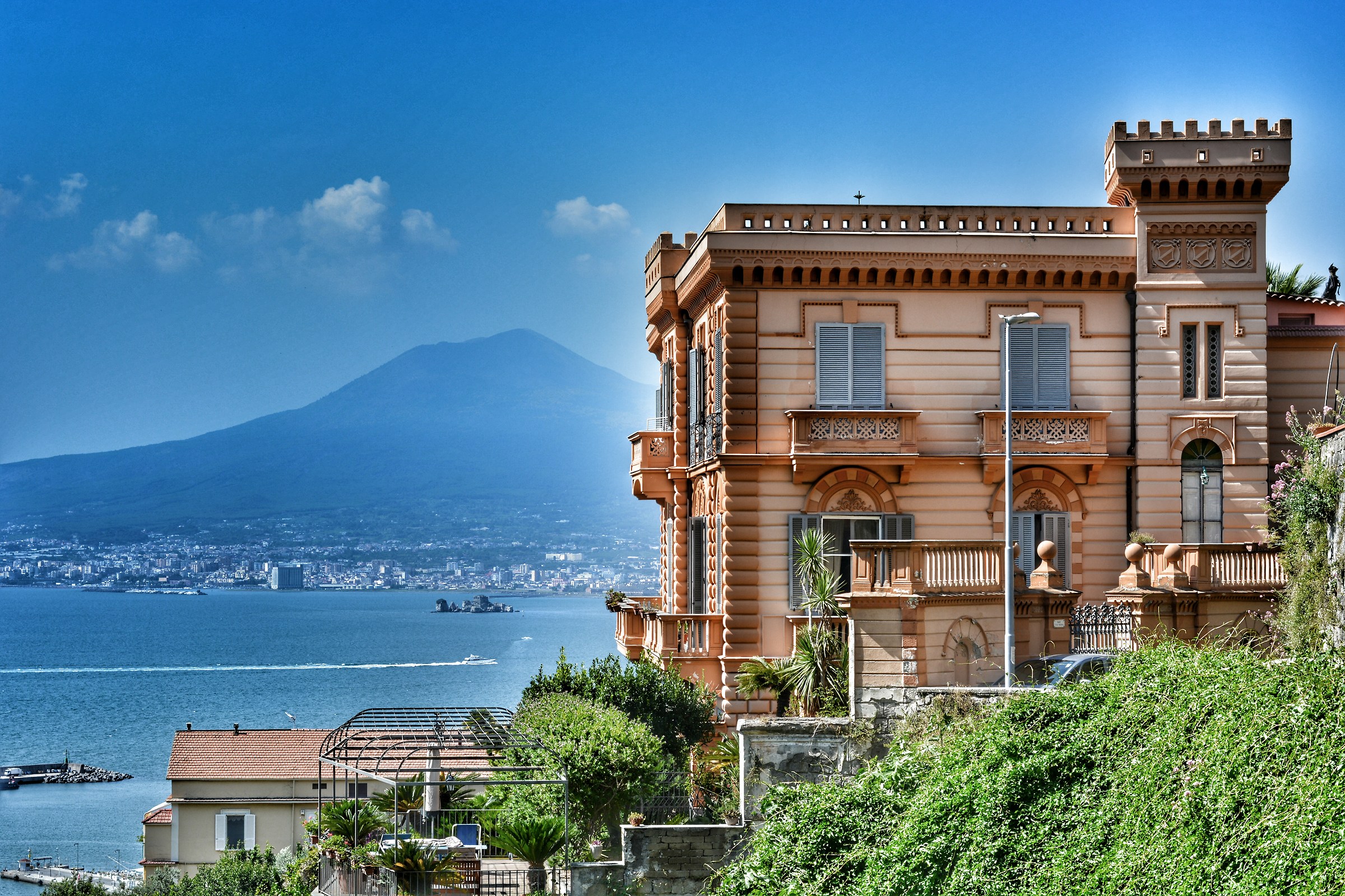Vesuvius seen from Castellammare di Stabia