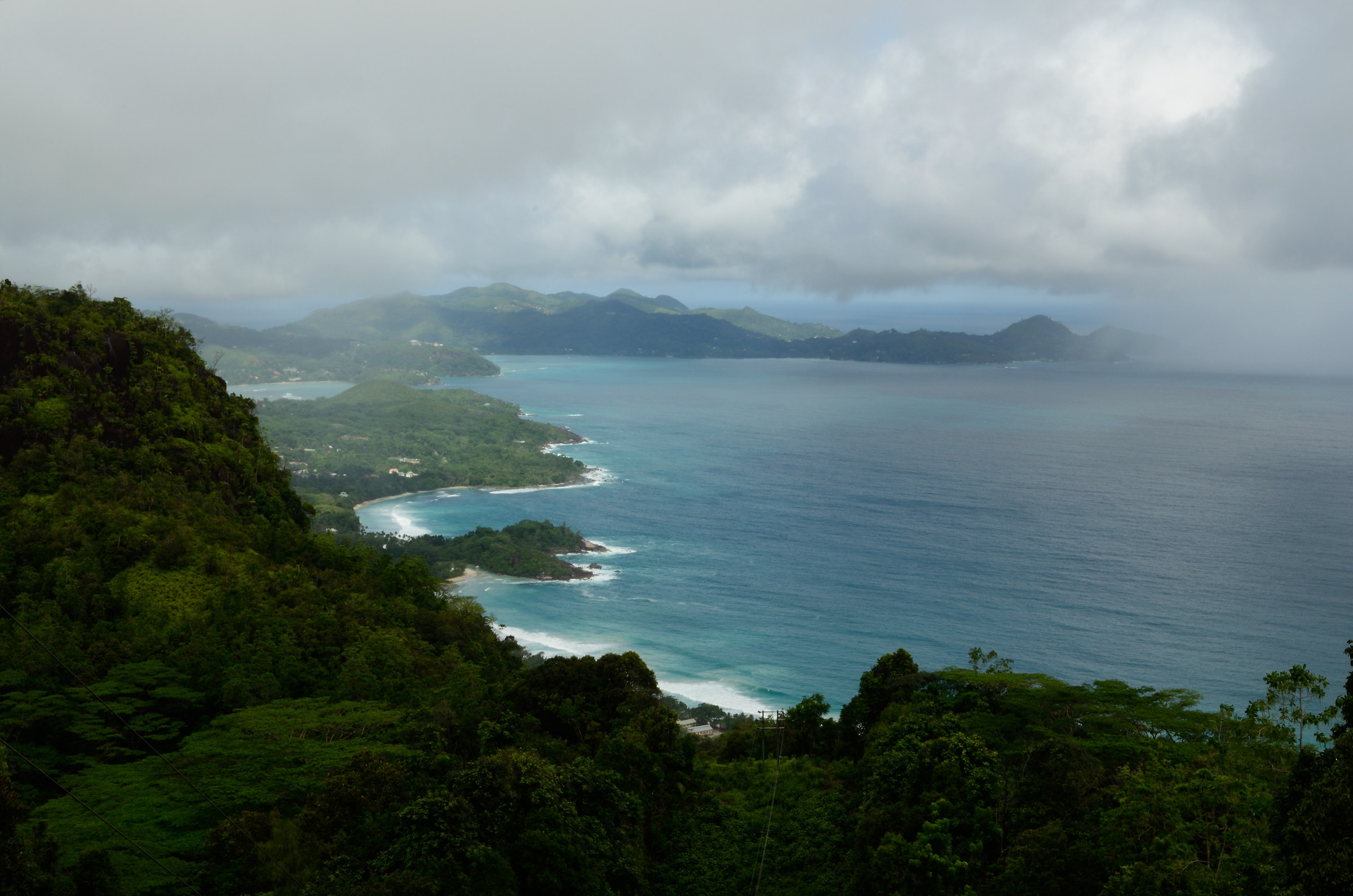 Mahe, Tea Factory - Panorama verso sud