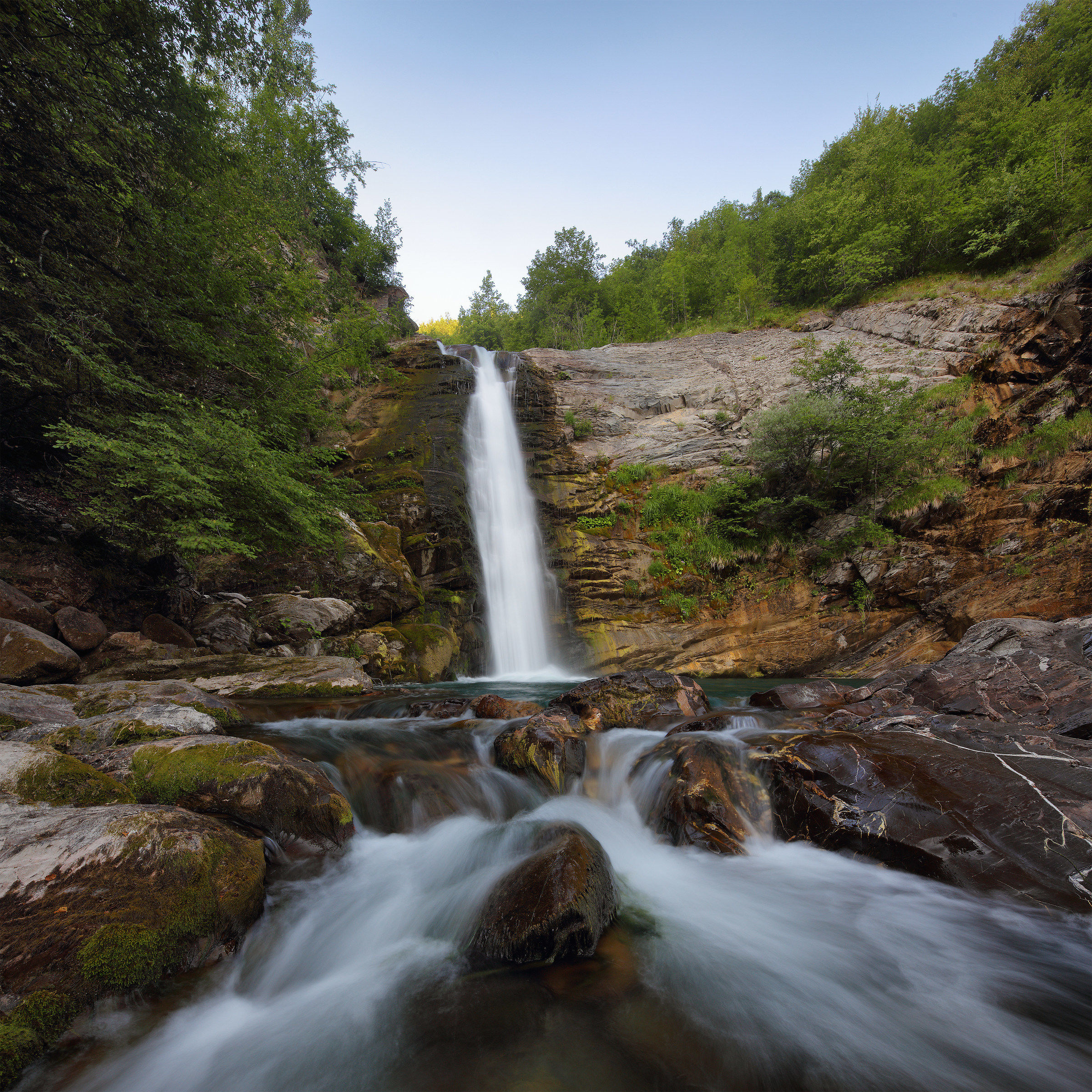 the Golfarone waterfall