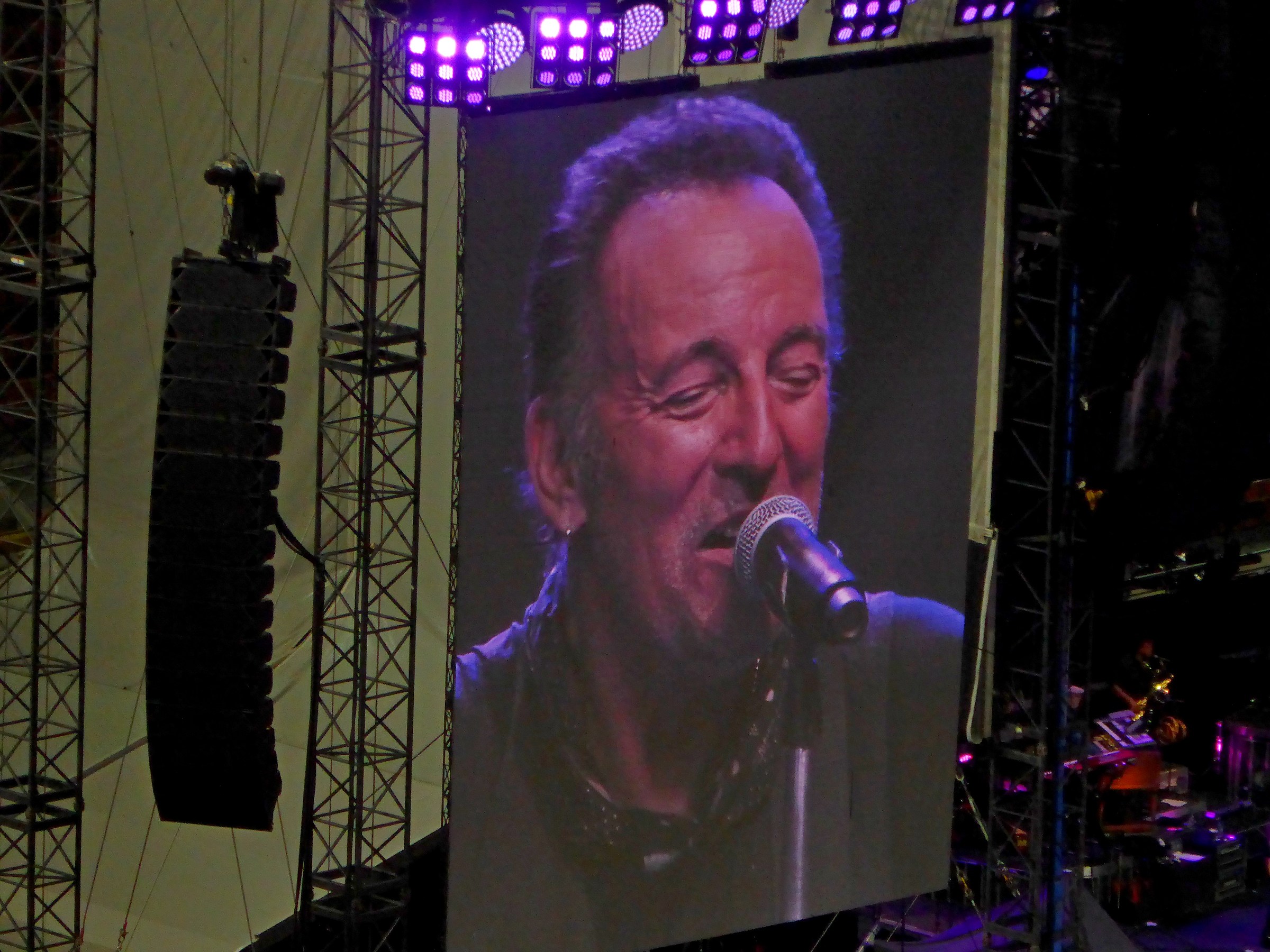 il Boss ieri sera a San Siro