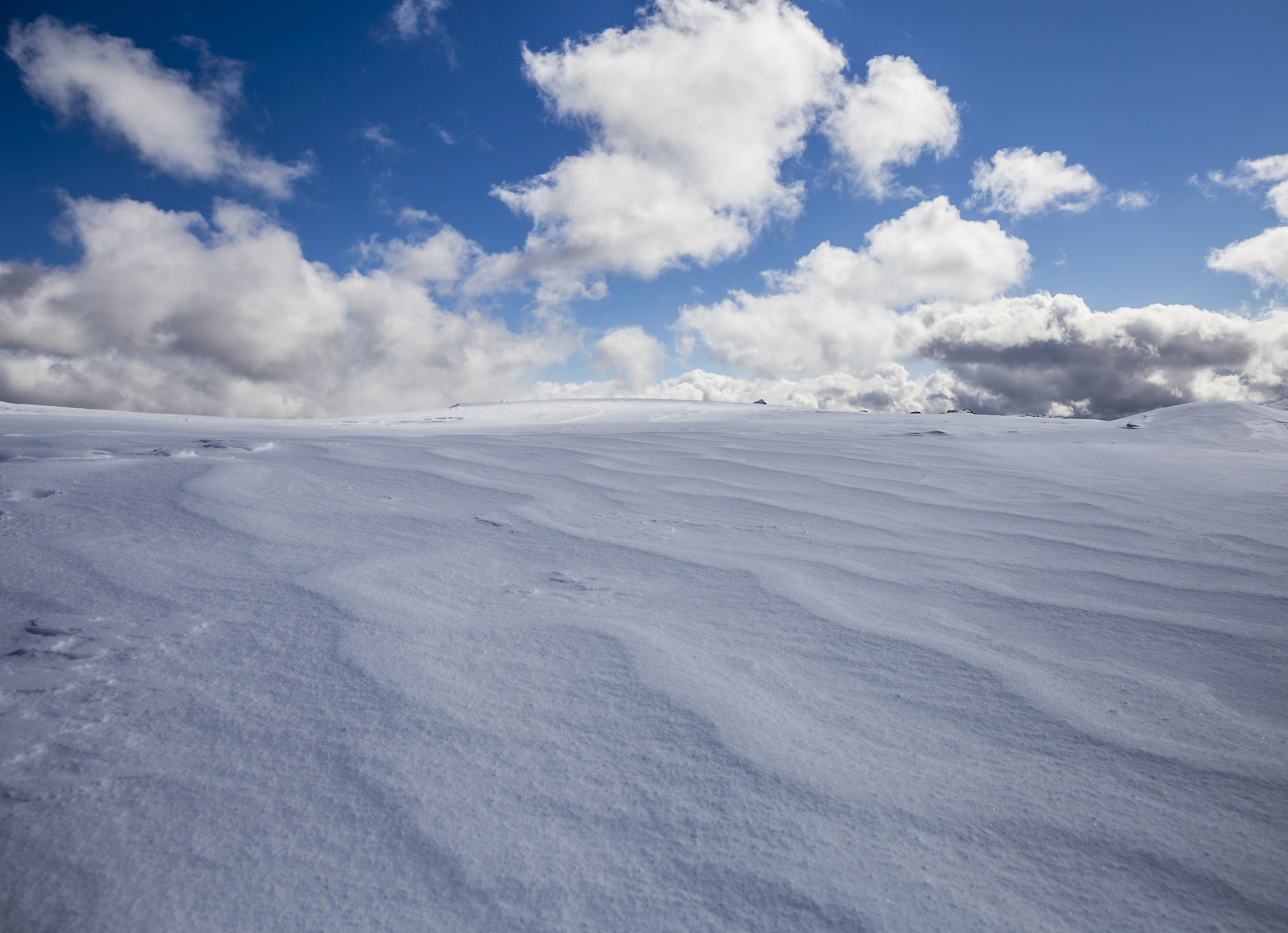 La neve levigata dal vento
