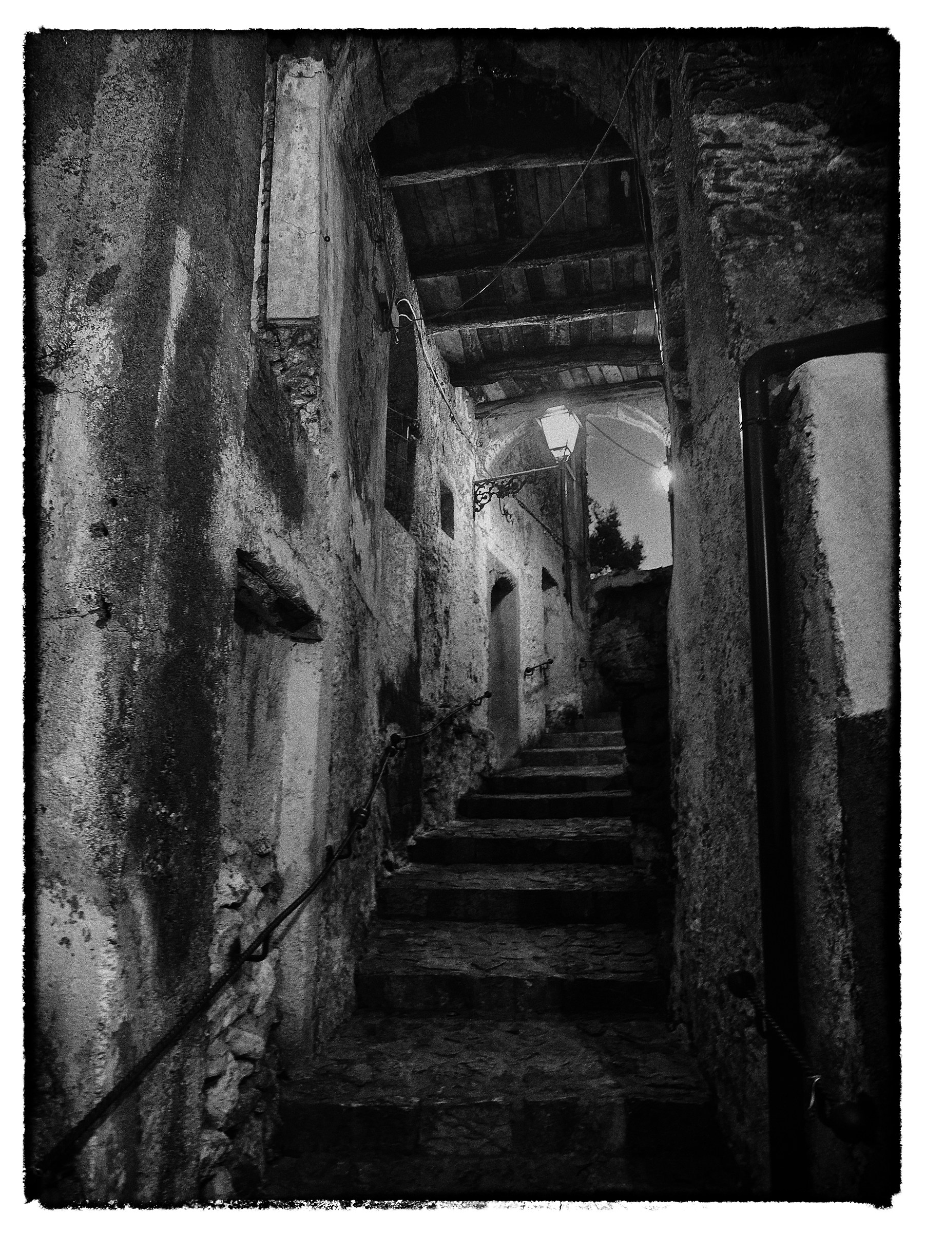 Stairs in the evening