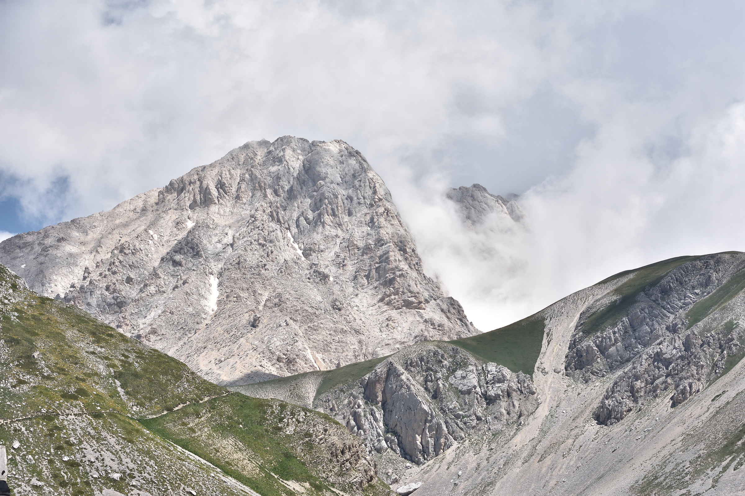 Veduta della vetta del Gran Sasso