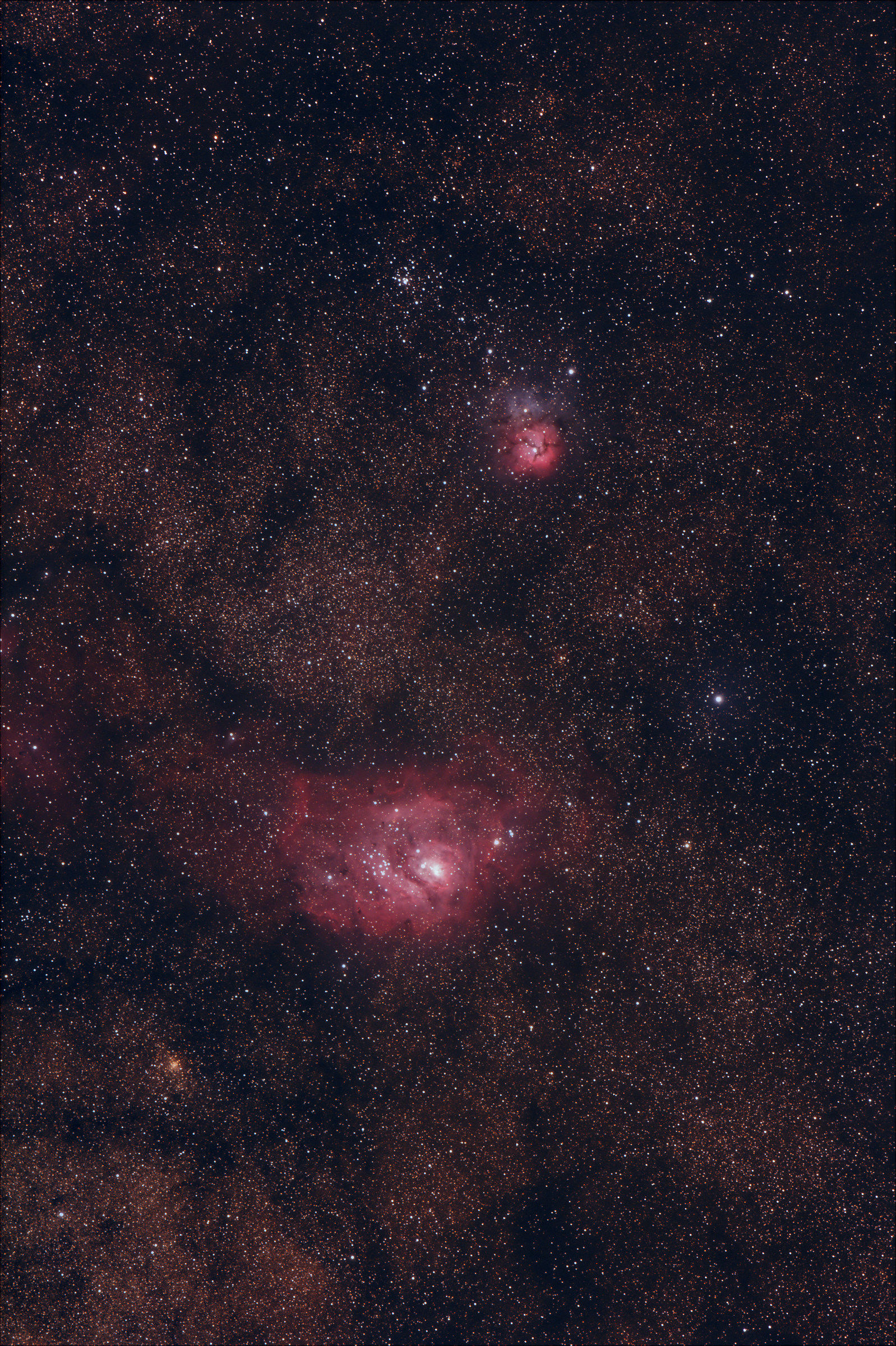 Le Nebulose Trifida e Laguna