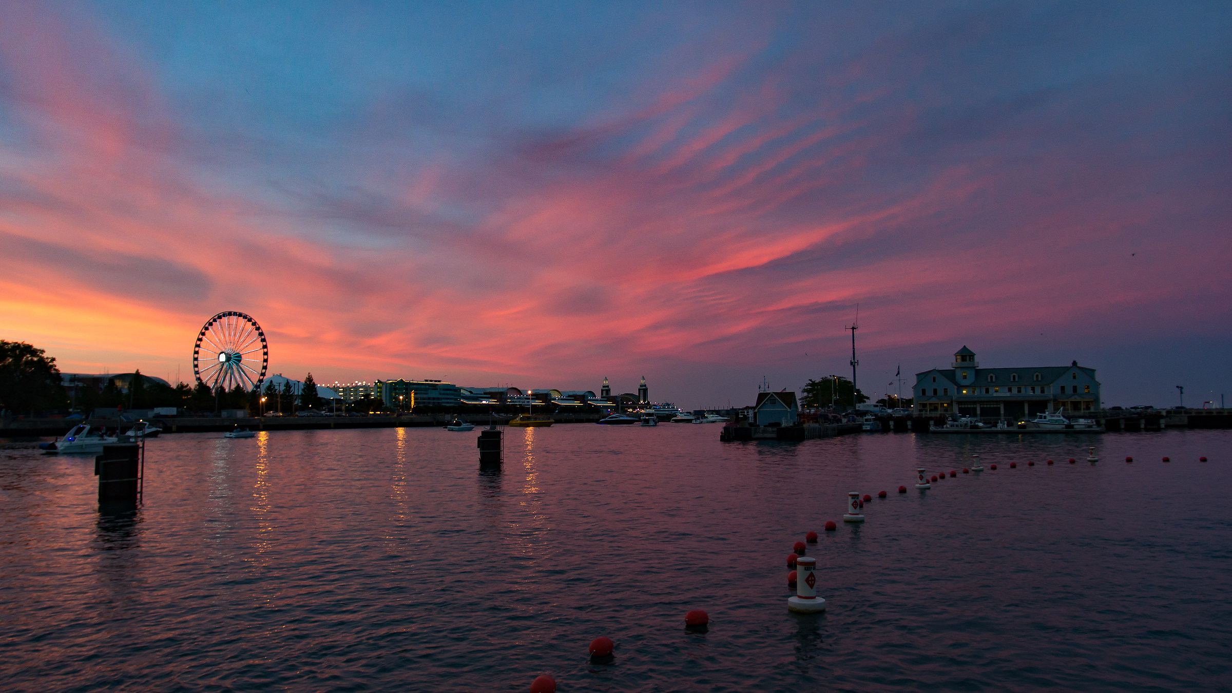 Sunset on the Navy Pier