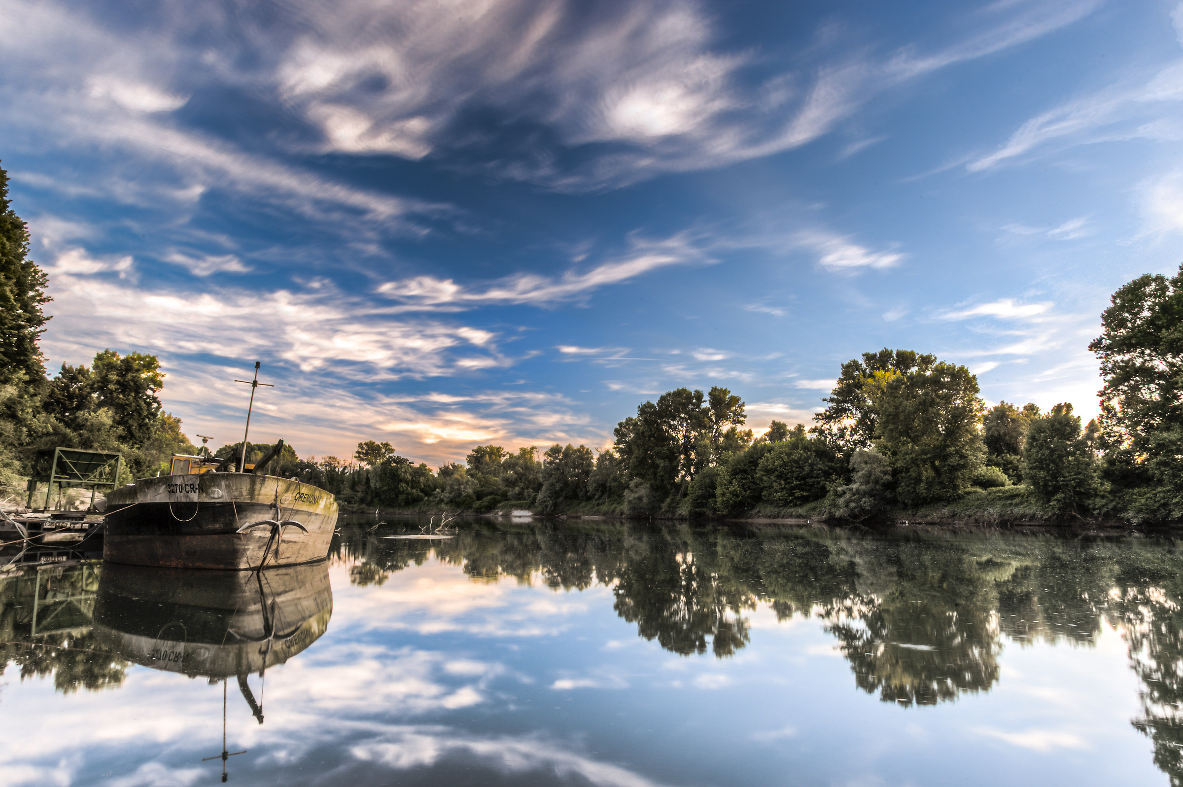 Reflections on the river Adda