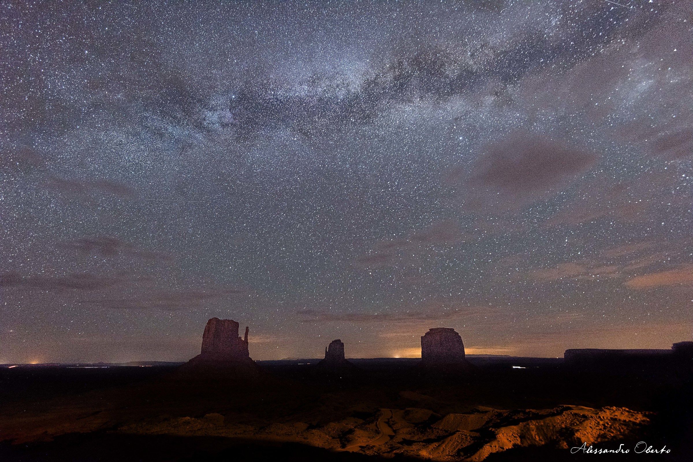 The Milky Way kissed the sky of Arizona ......