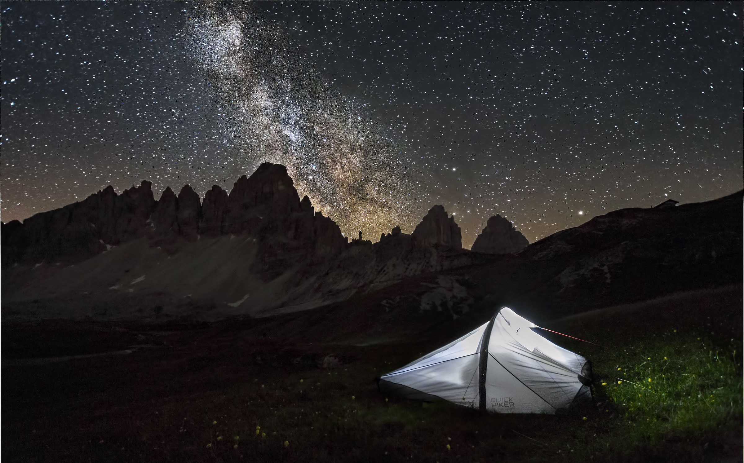 Via lattea sopra il paterno