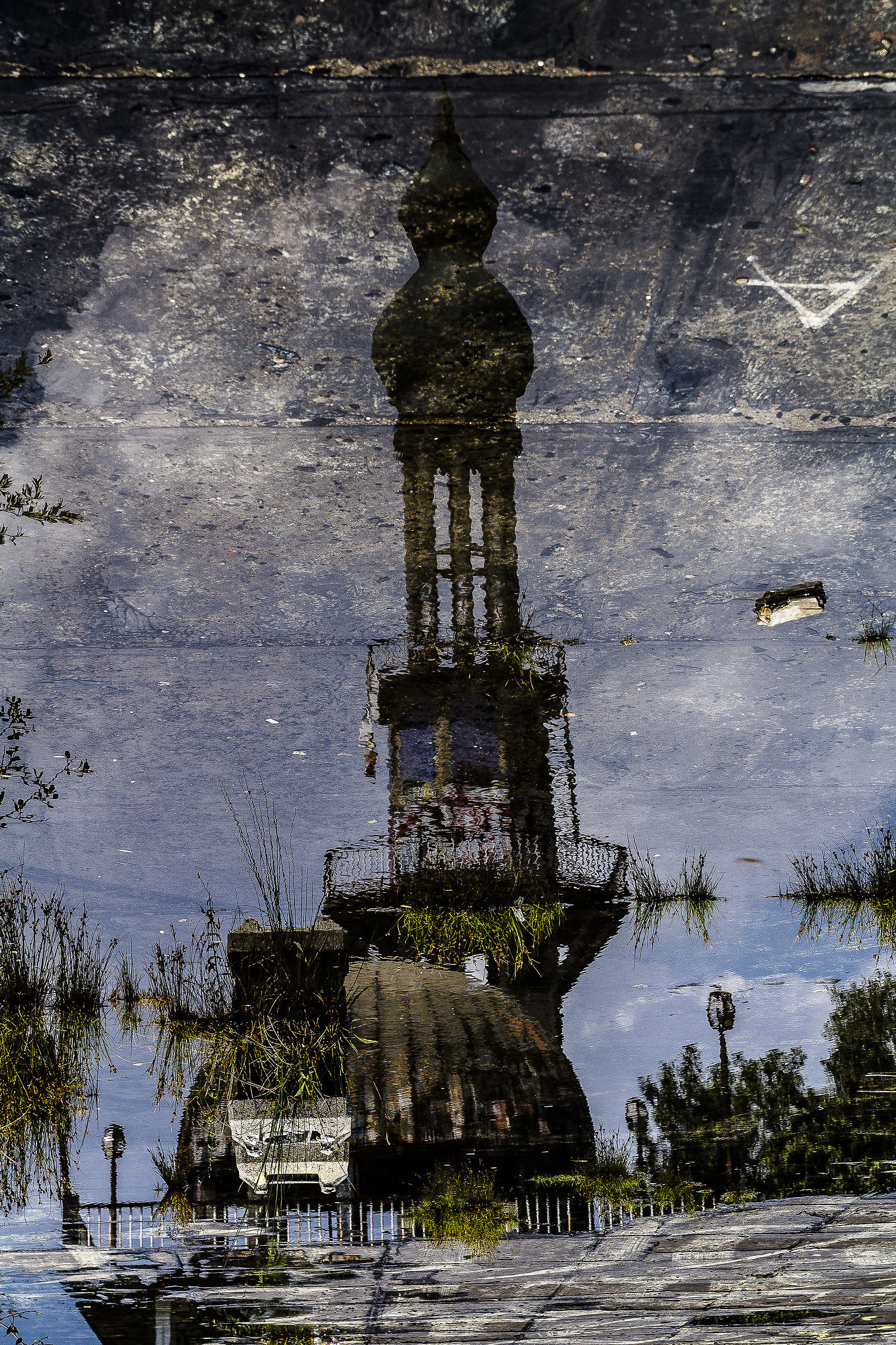 the minaret is a reflection