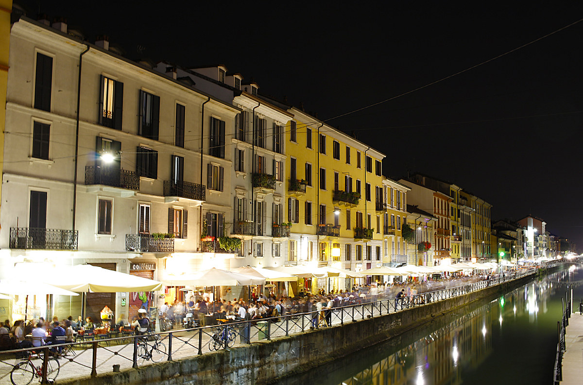 On the evening canals