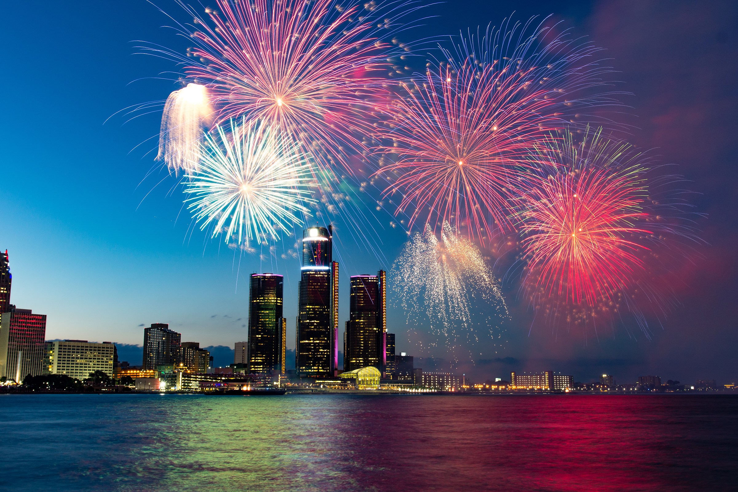 Fireworks on Detroit