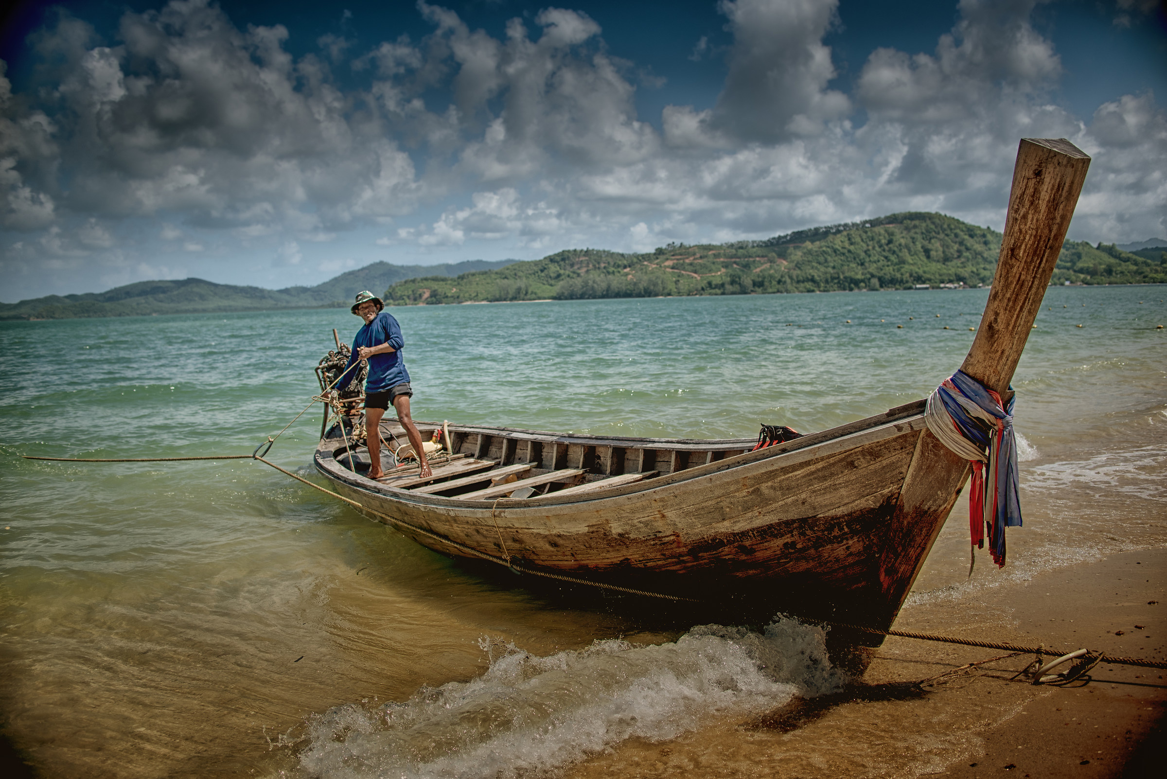 boat in the Andaman Sea (Thailand)