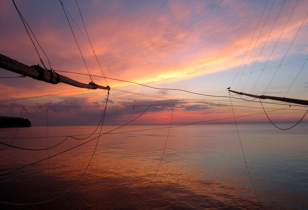 Sunset on the trebuchet