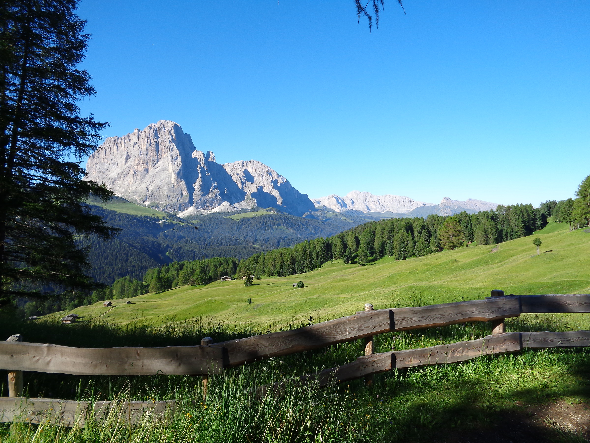 Sasso Piatto and Sasso Lungo From Val Gardena