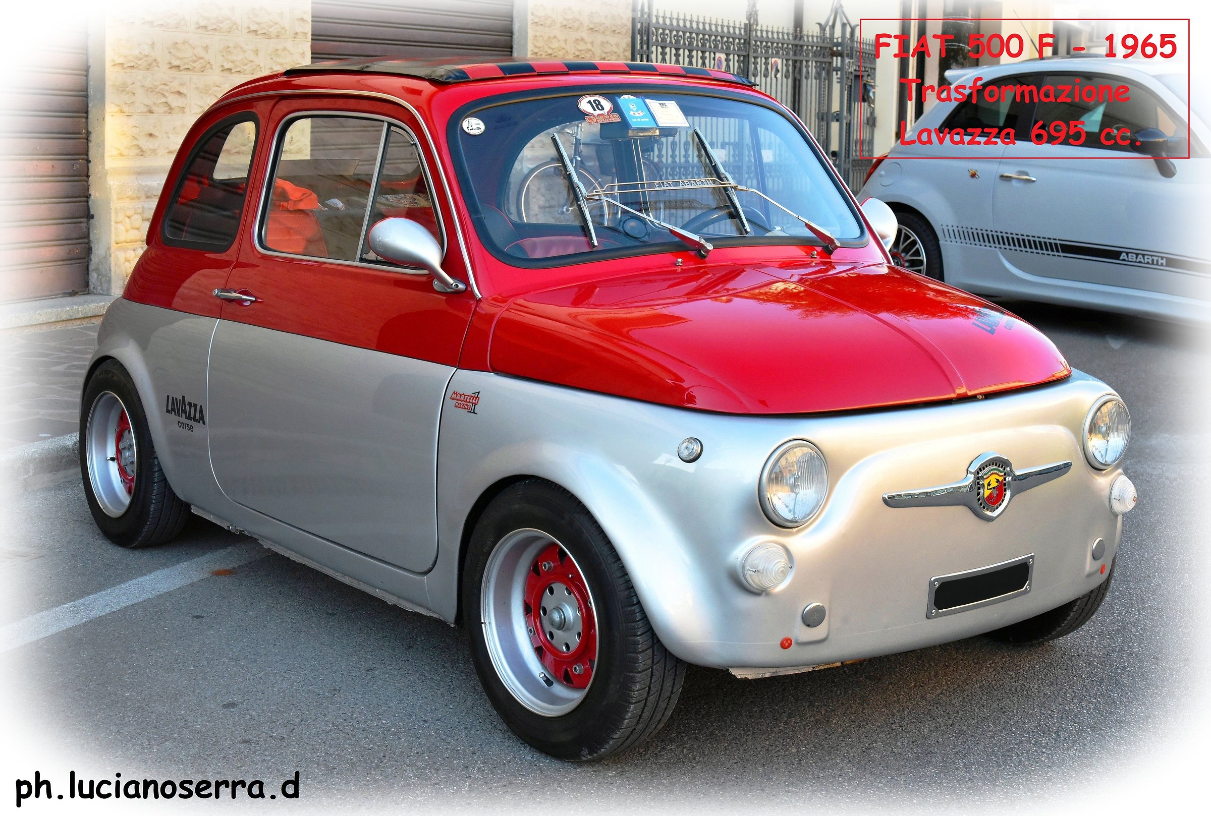 Fiat 500 F - 1965 transformation Lavazza 695 cc.