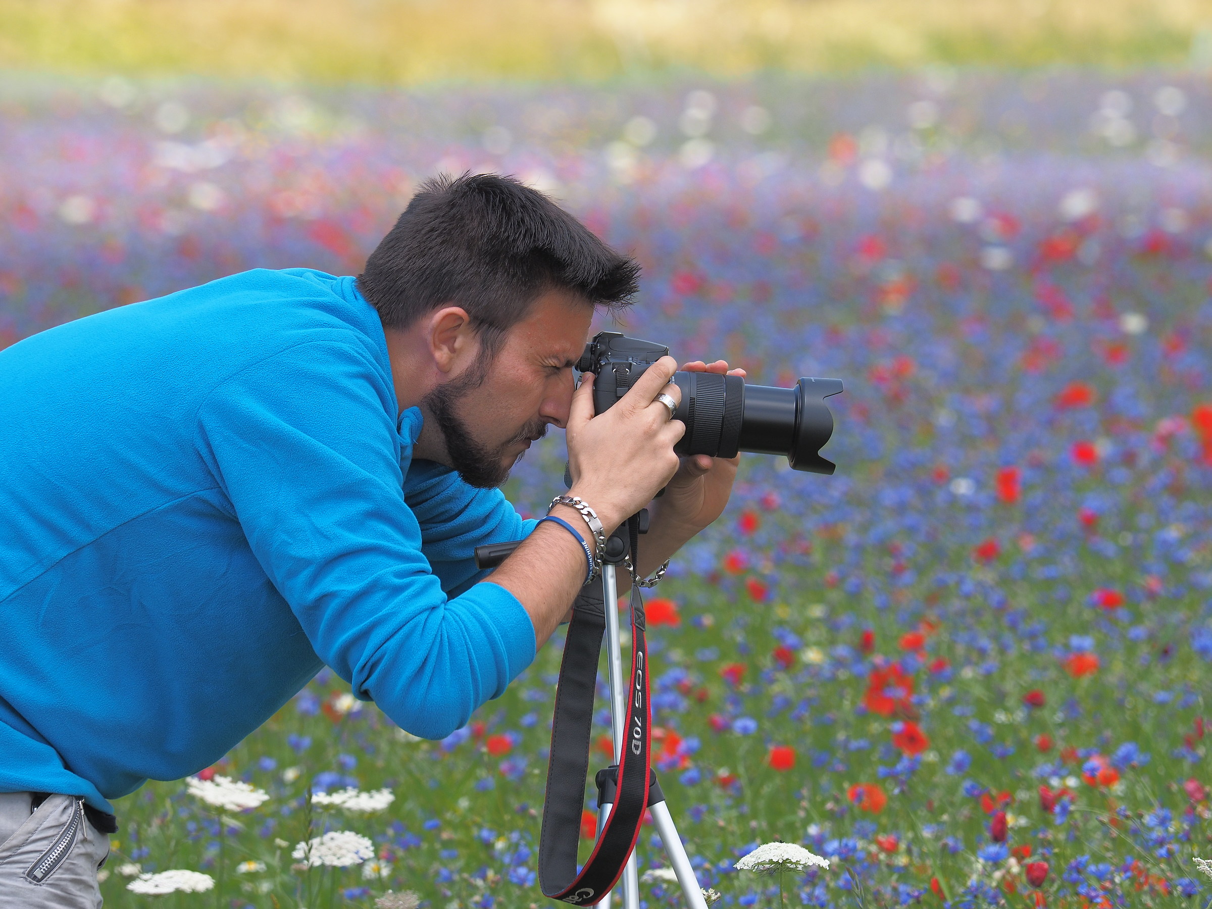 Photographing photographers in Castelluccio