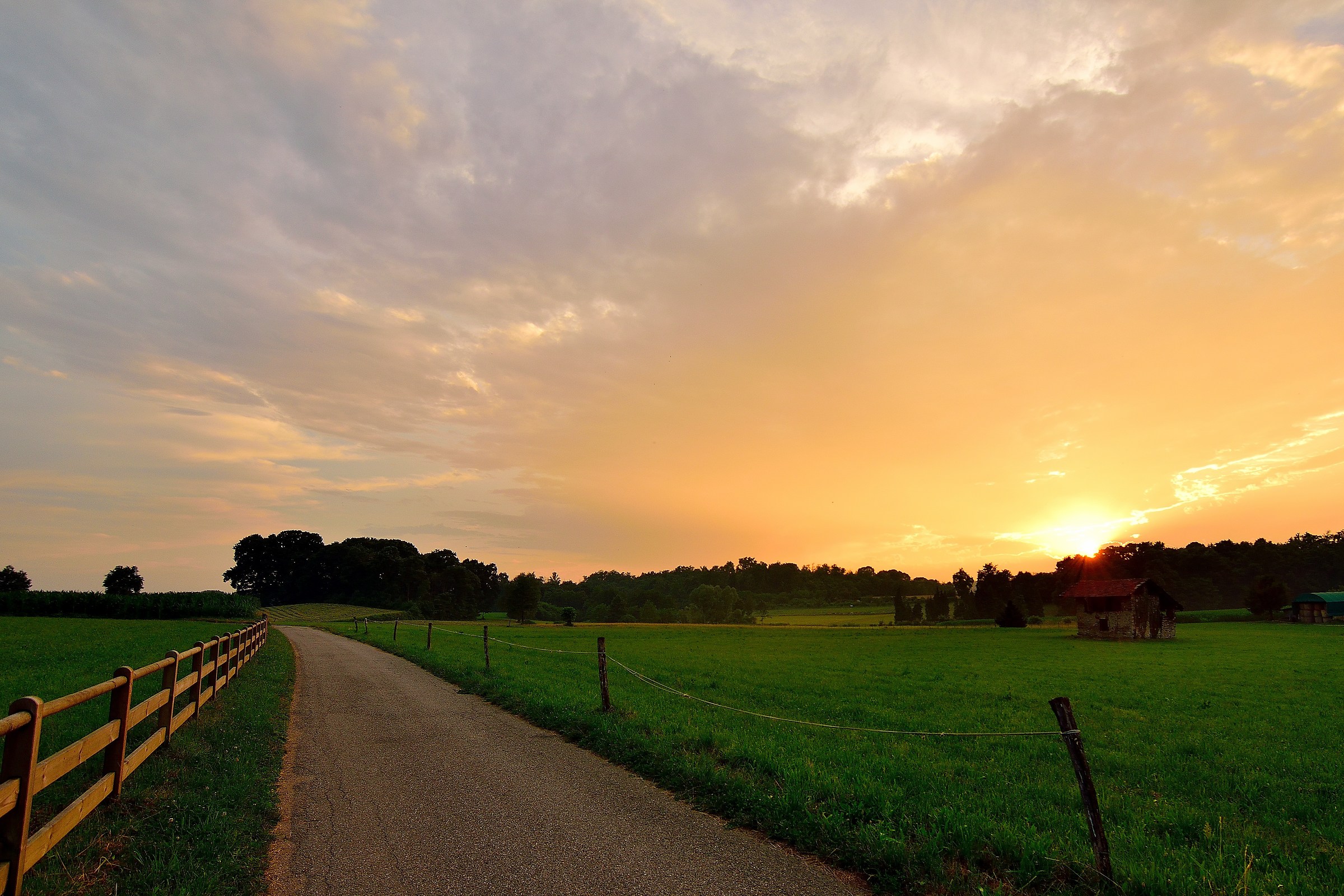 Tramonto bucolico a Vegonno (va)