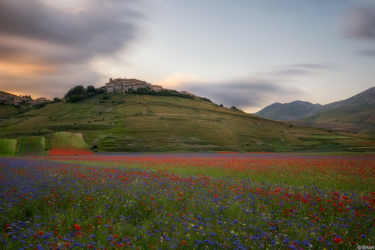Sunset in Castelluccio