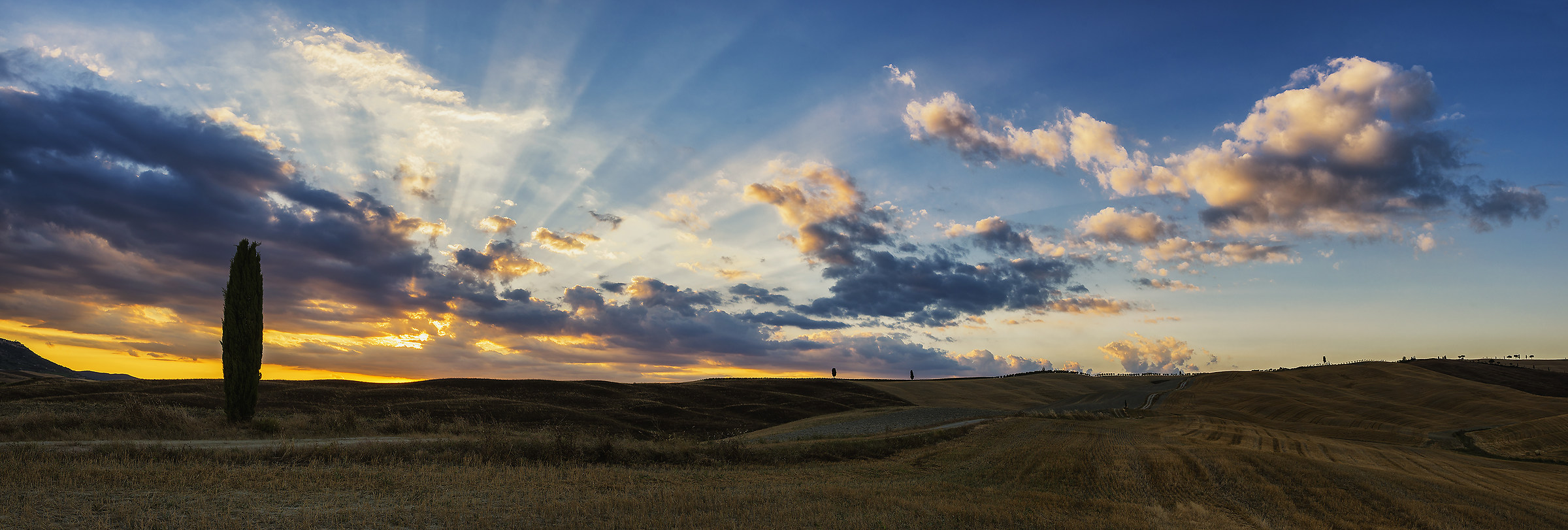 Tramonto in Val D'Orcia