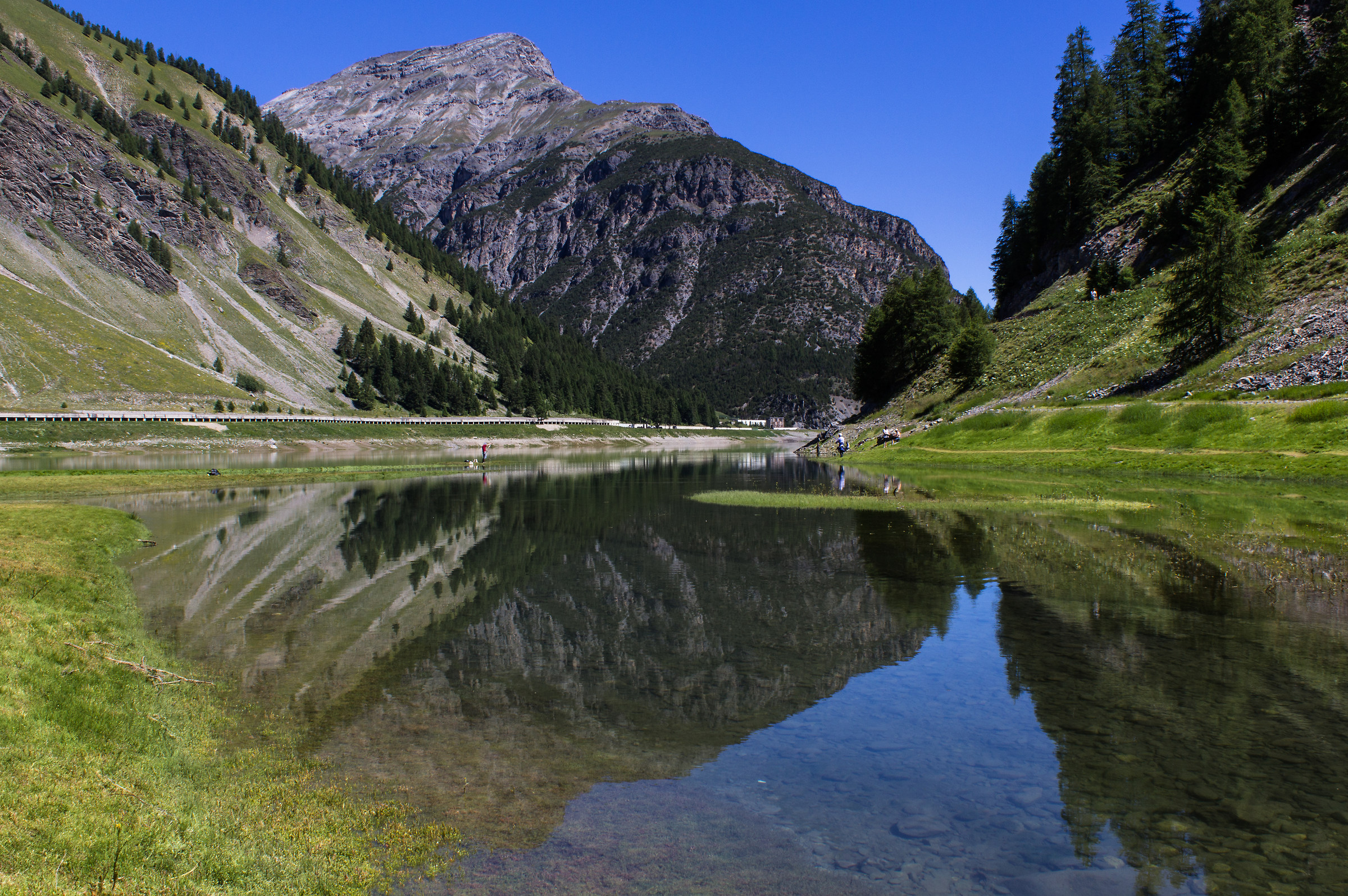 Reflections on Lake Livigno