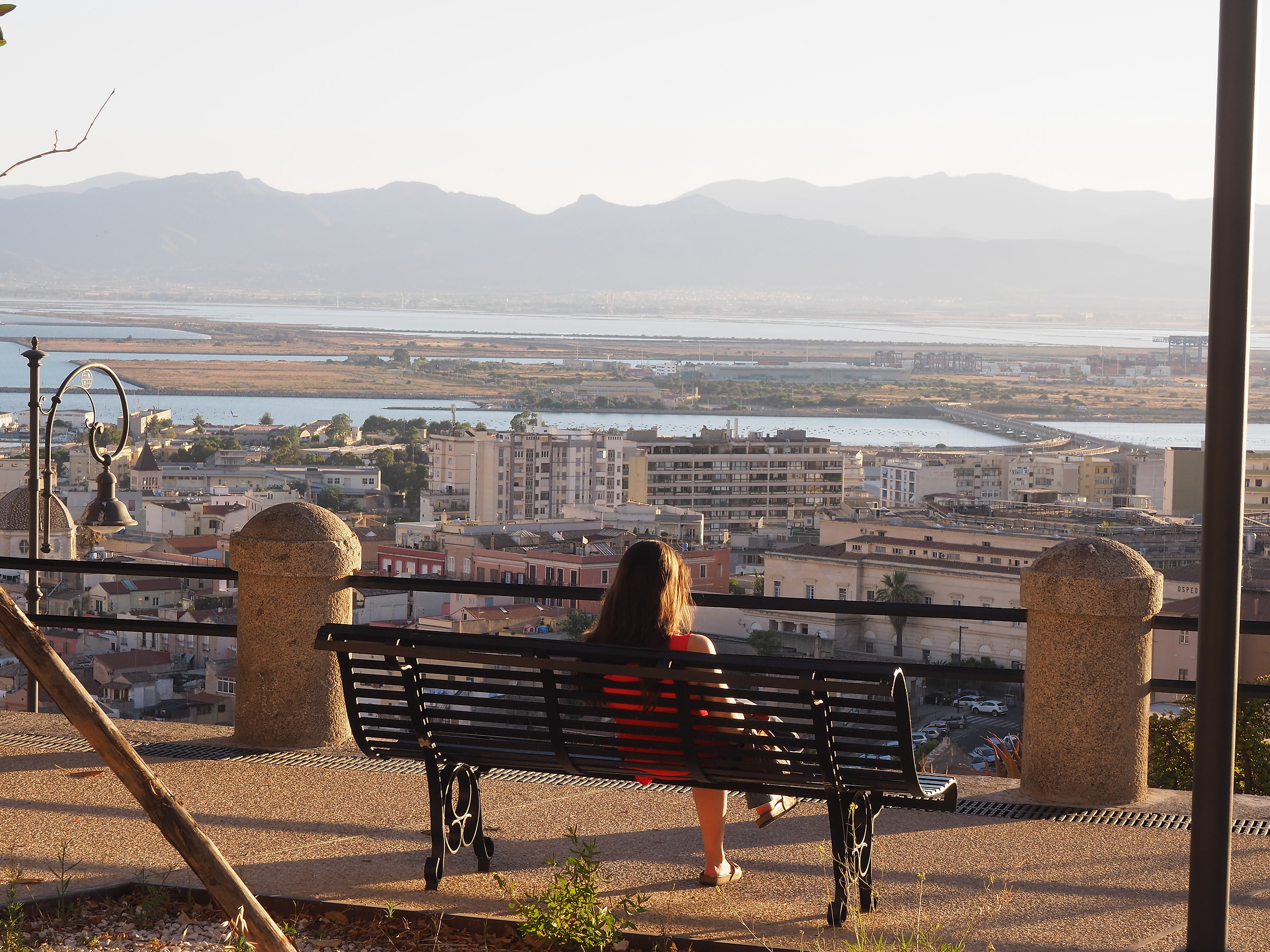 The girl and the sunset