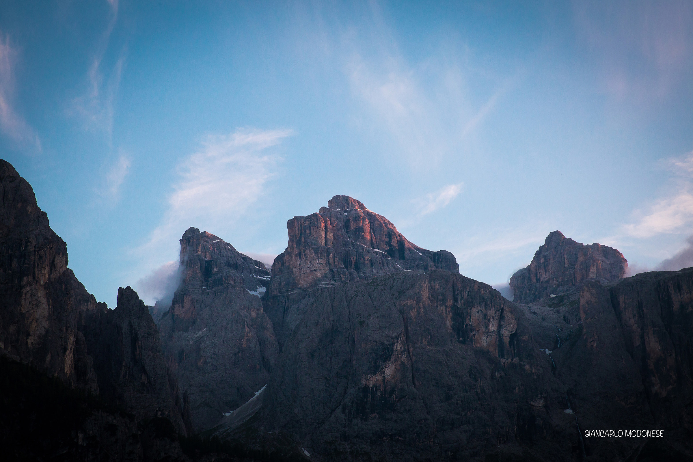 View from Colfosco ...