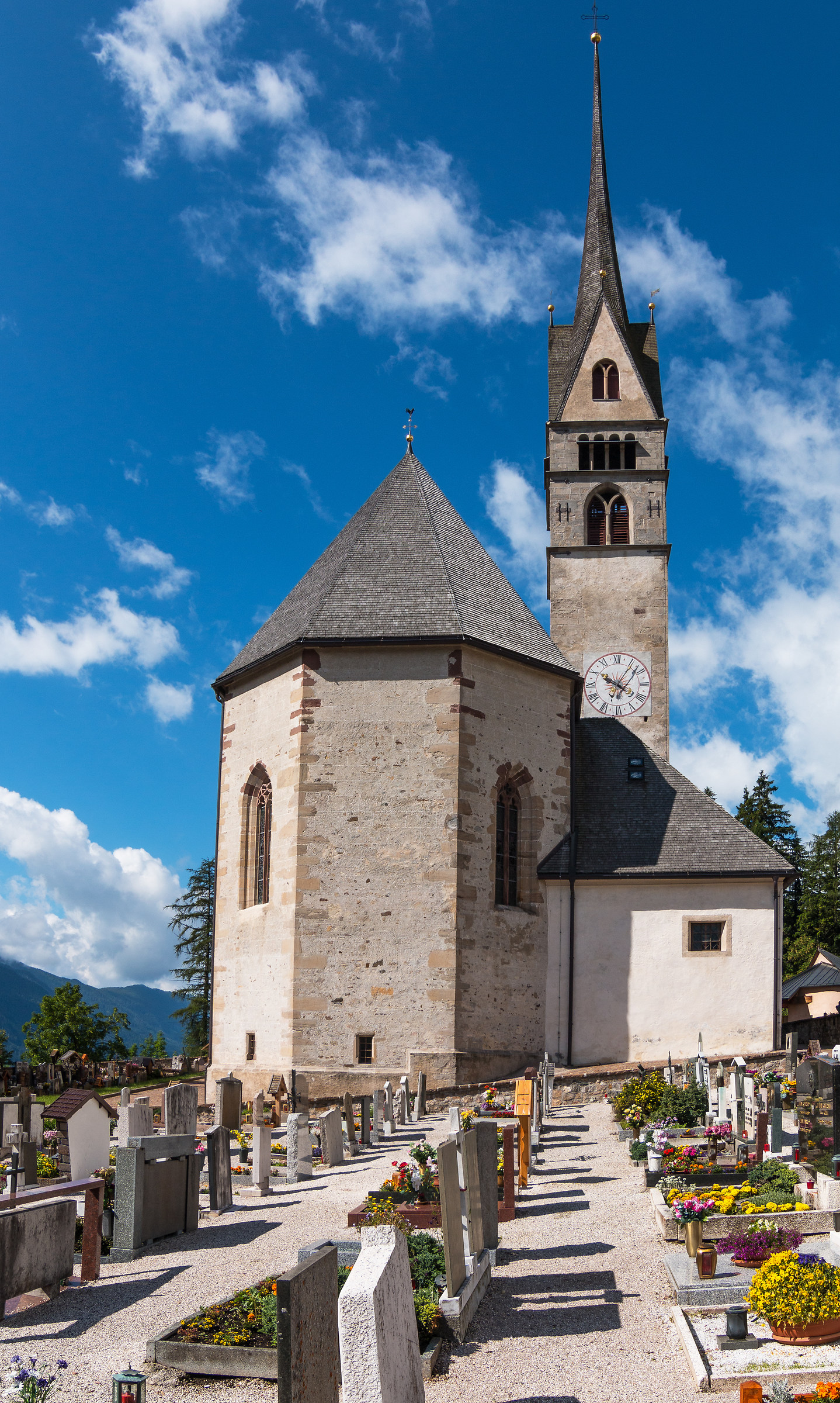 The "Bel San Giovanni di Fassa." The abisde and th...