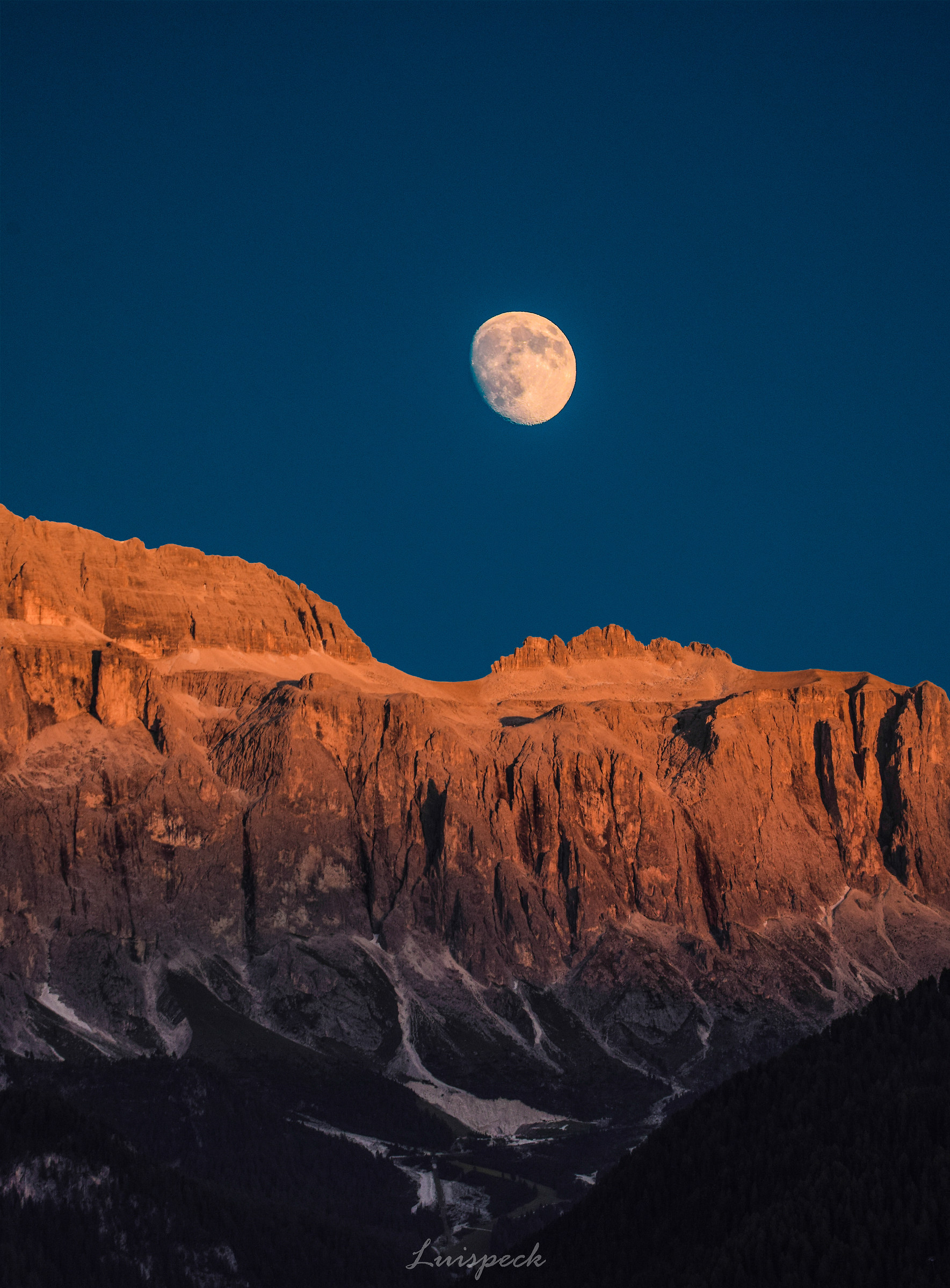 Moon over the Sella group