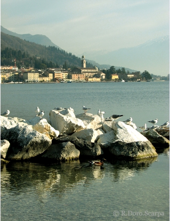 view of Salò on a winter day