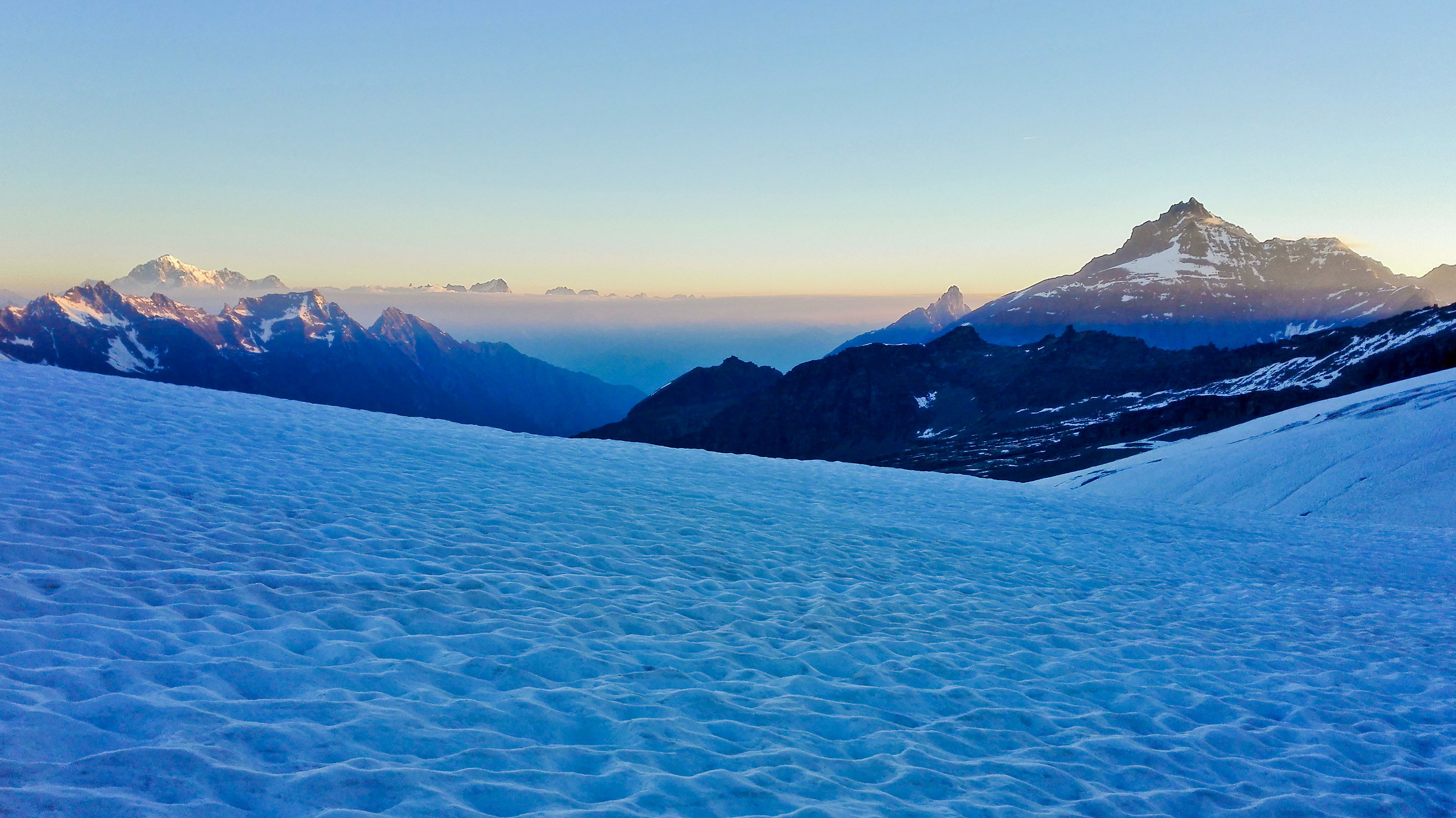Sunrise from Gran Paradiso
