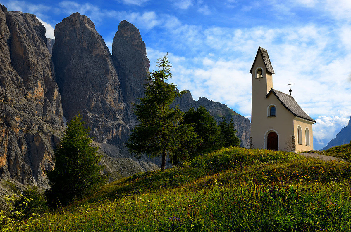 Church on the Passo Gardena