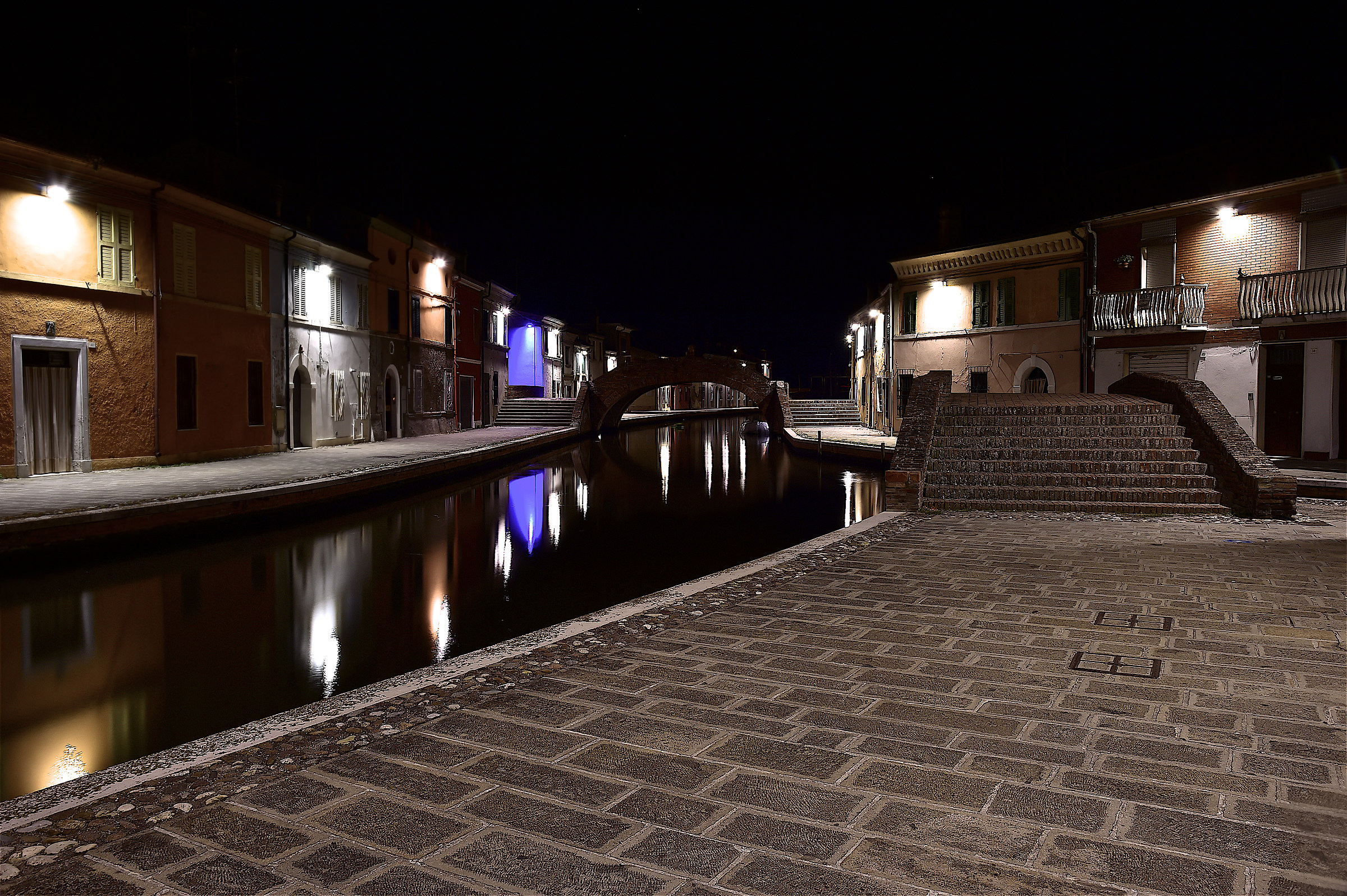 the streets of Comacchio