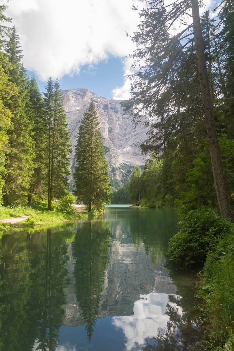 Glimpse Lake Braies
