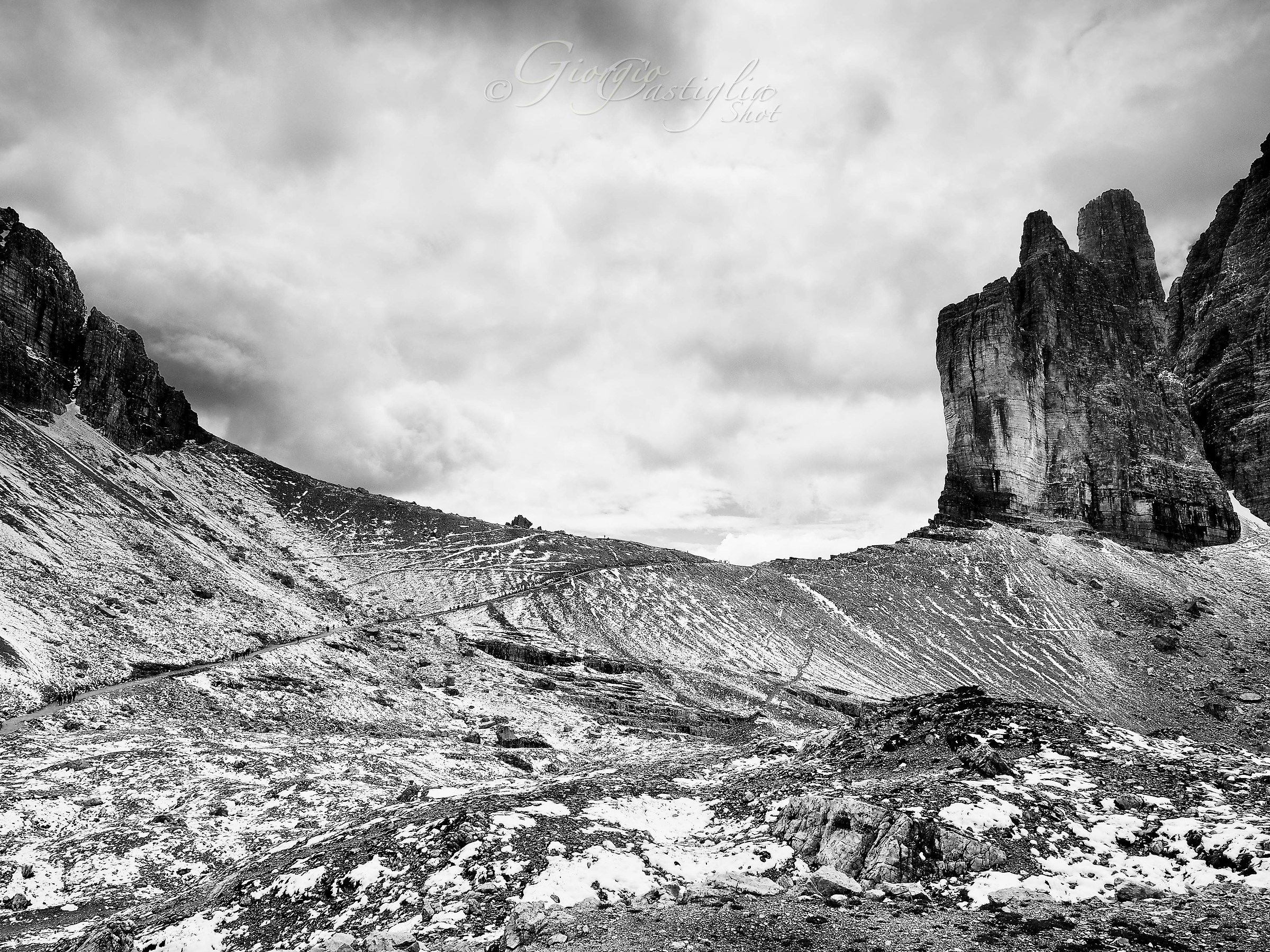 Snow in July under the Three Peaks (3)